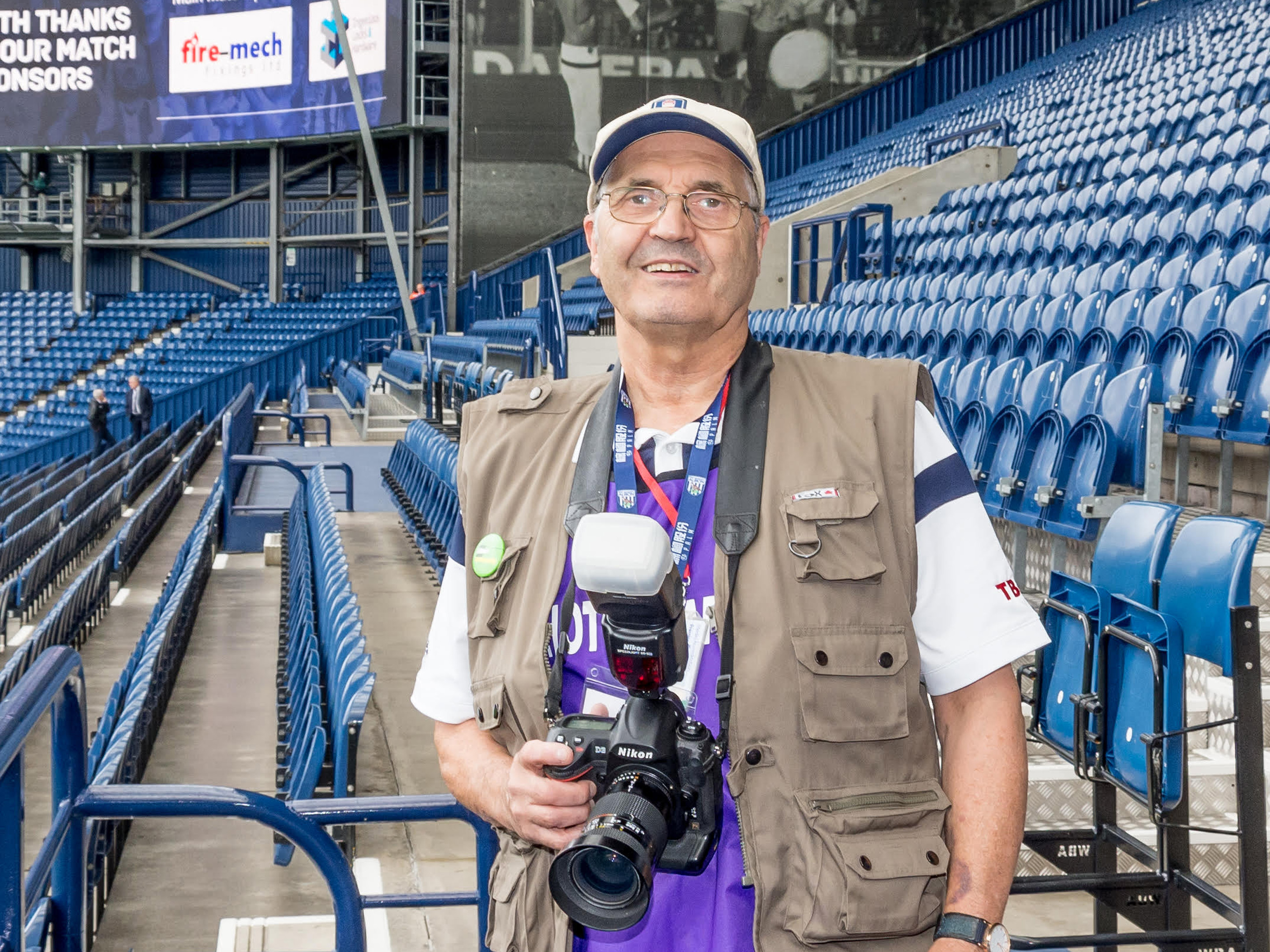 Laurie Rampling at The Hawthorns.