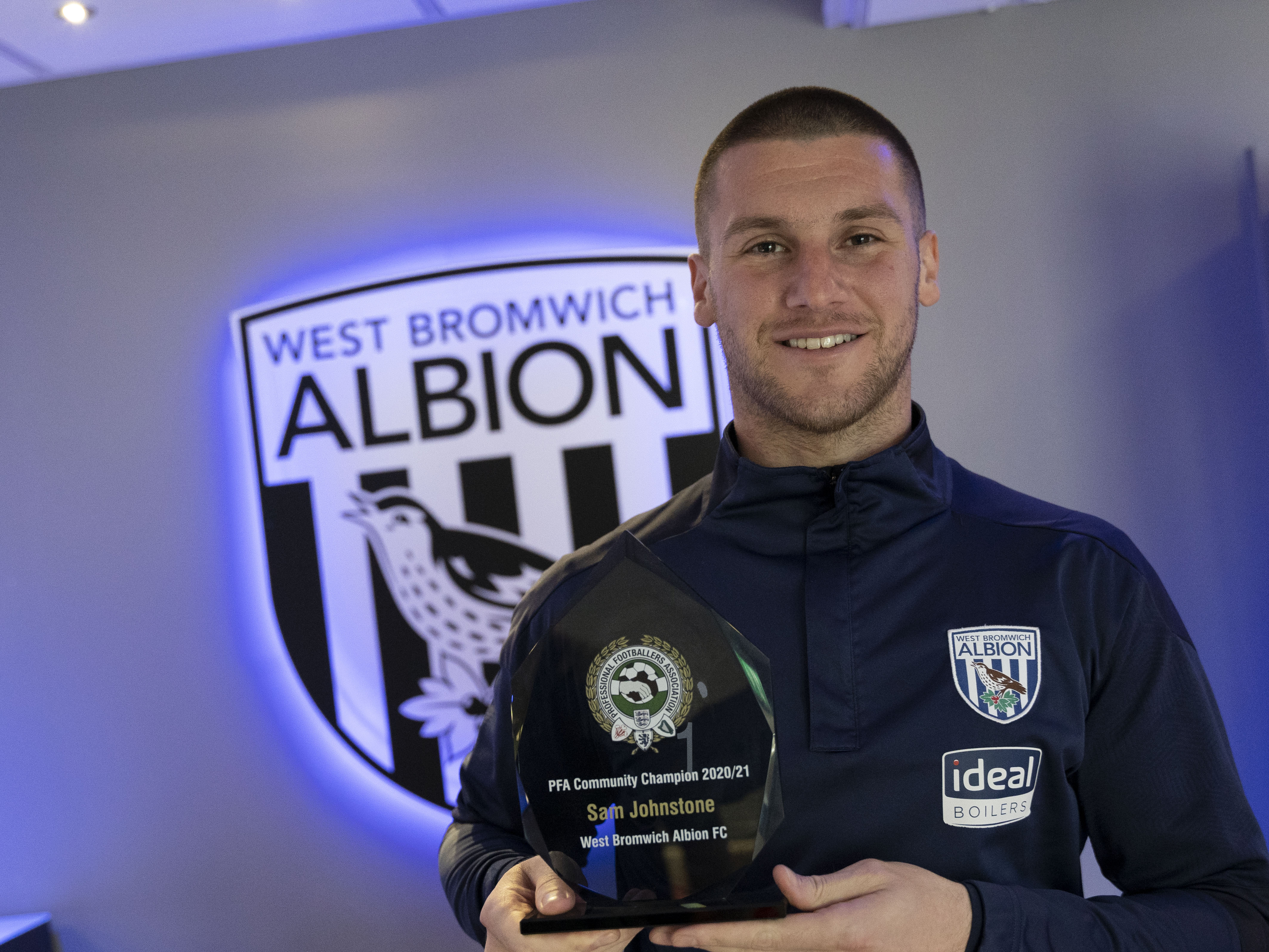 And as well as stunning showings on the pitch, Sam’s also been recognised by The Albion Foundation for his stellar work off of it by winning the PFA Community Champion Award