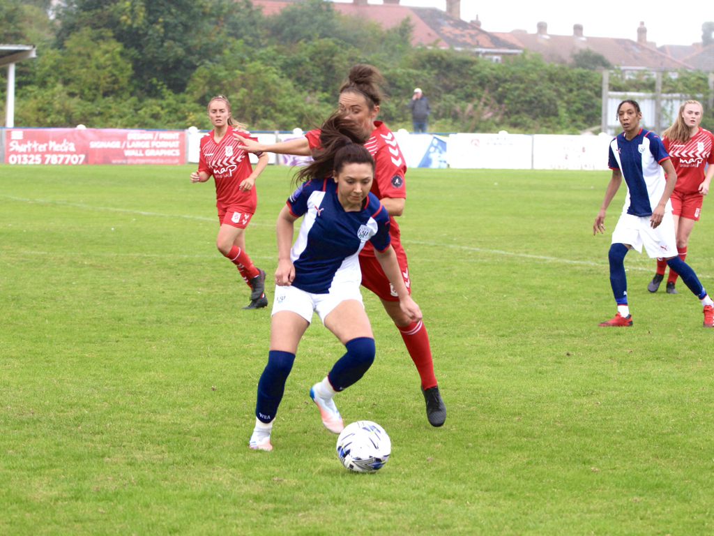 Albion Women were beaten 4-1 at Middlesbrough on Sunday