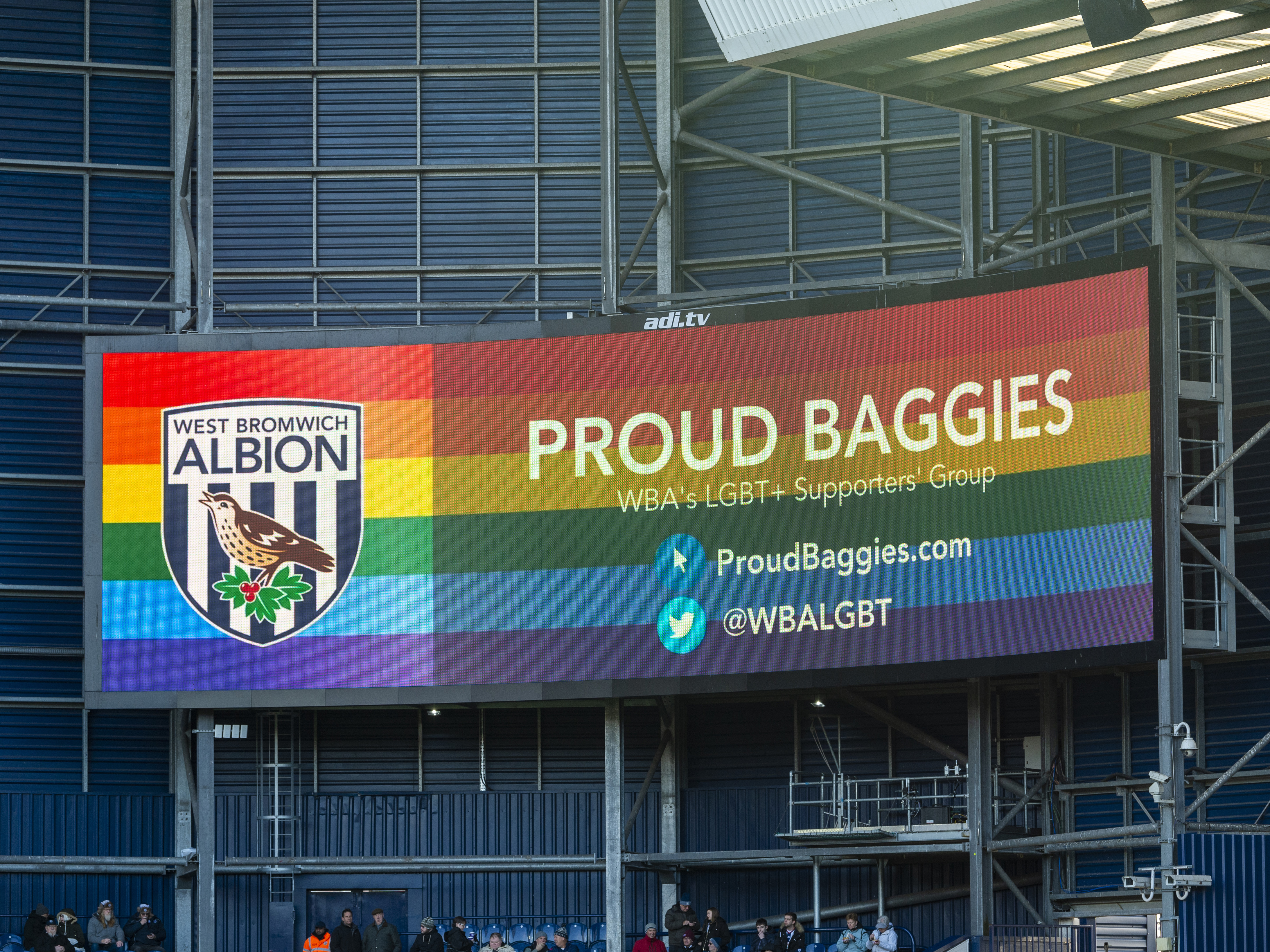 Albion will proudly support Stonewall’s Rainbow Laces campaign when Nottingham Forest visit The Hawthorns on Friday
