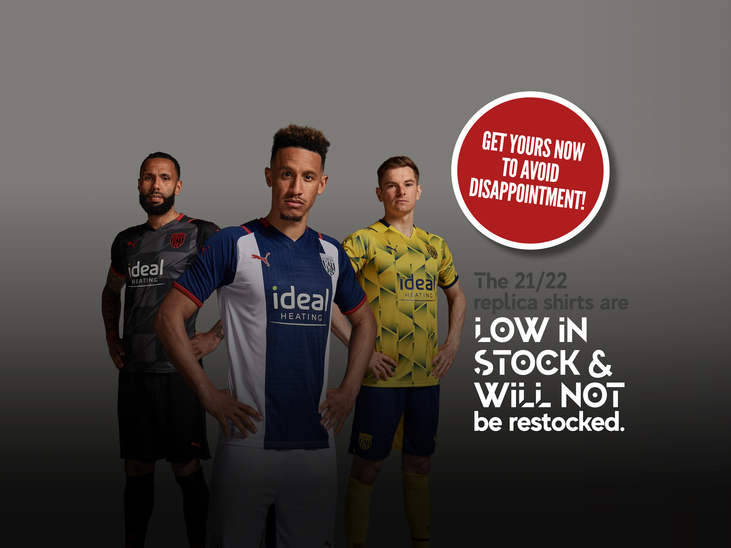 21/22 Replica Shirts - LOW IN STOCK!