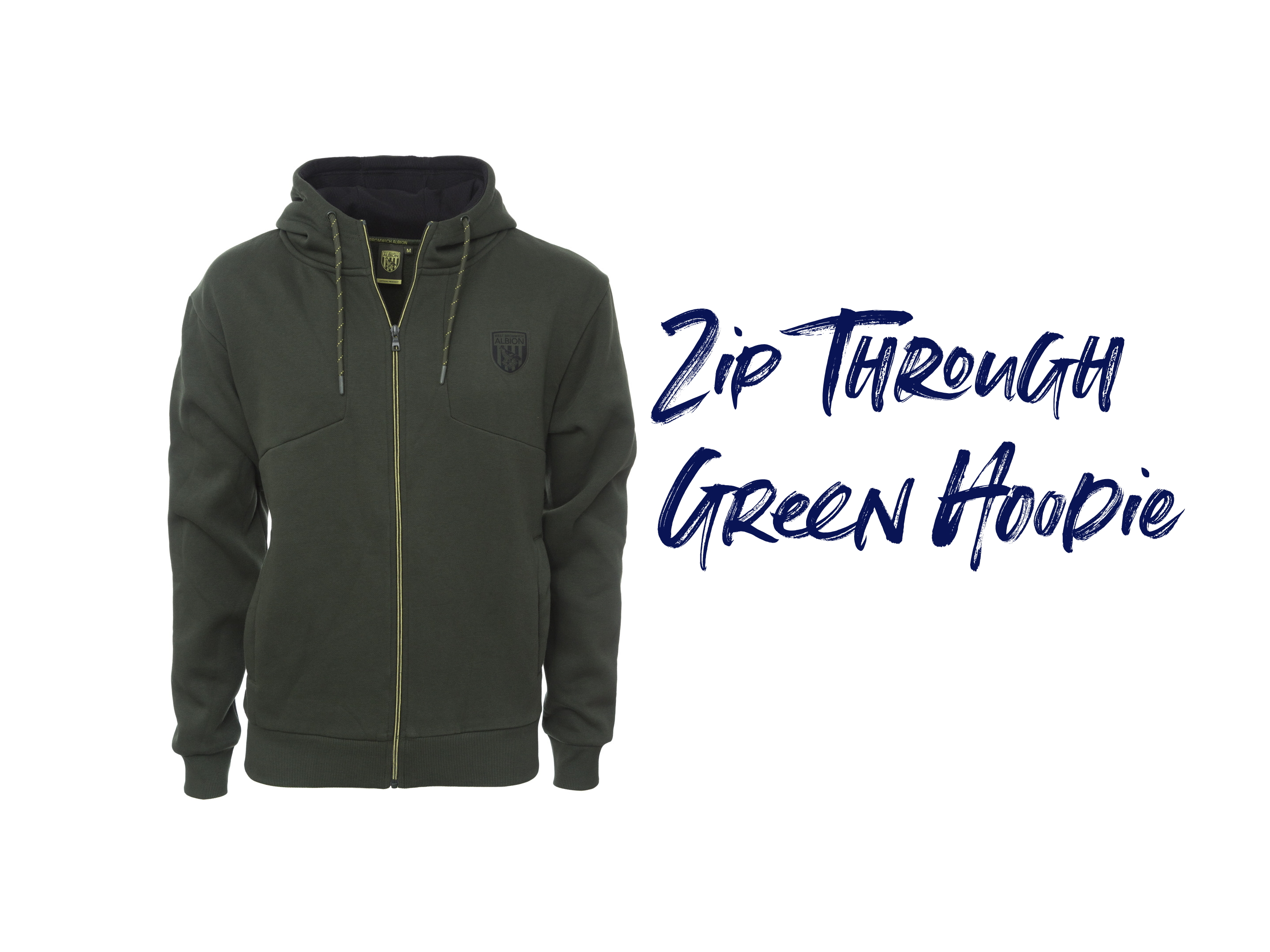 Zip Through Green Hoodie