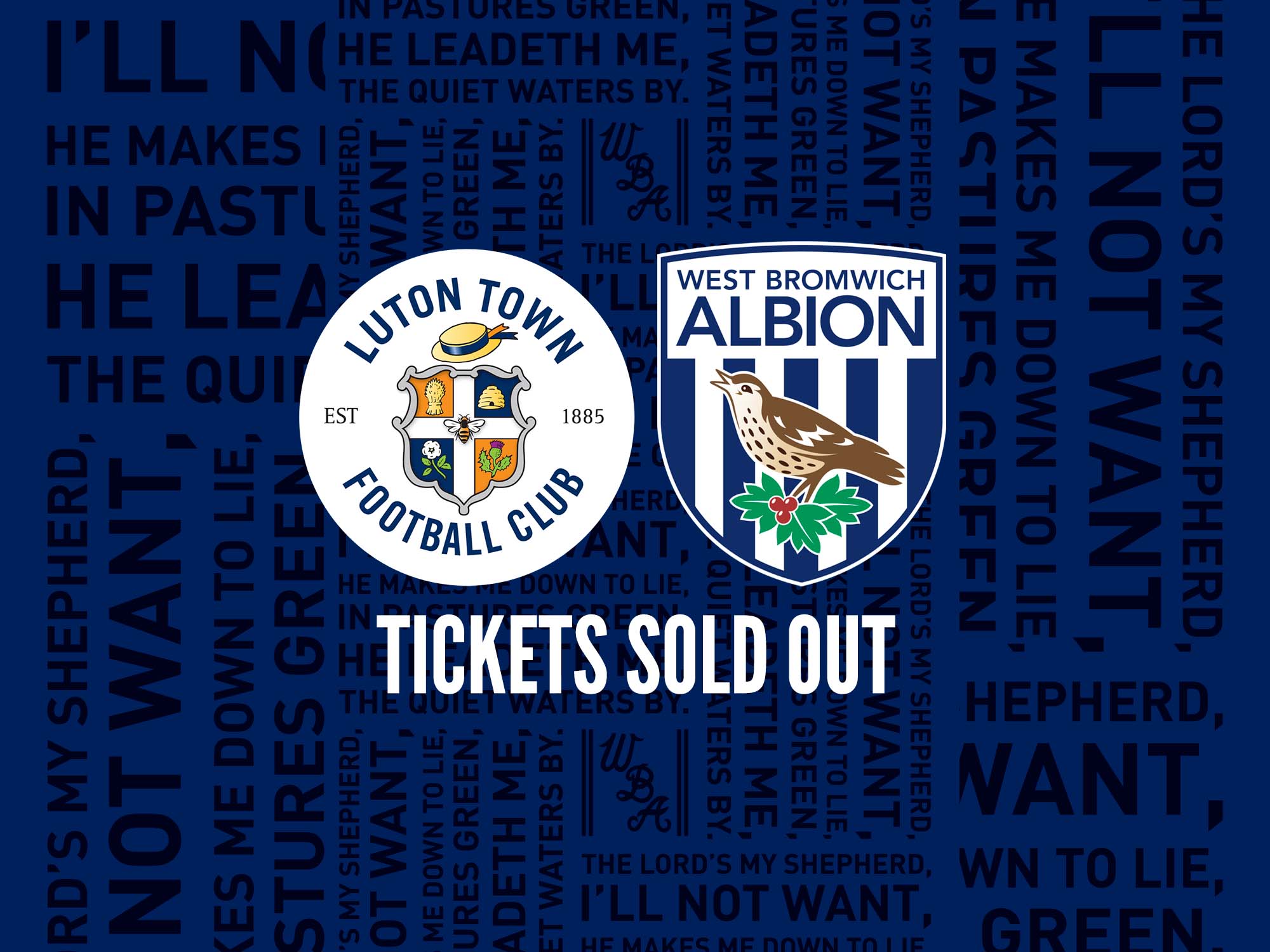 Luton sold out tickets