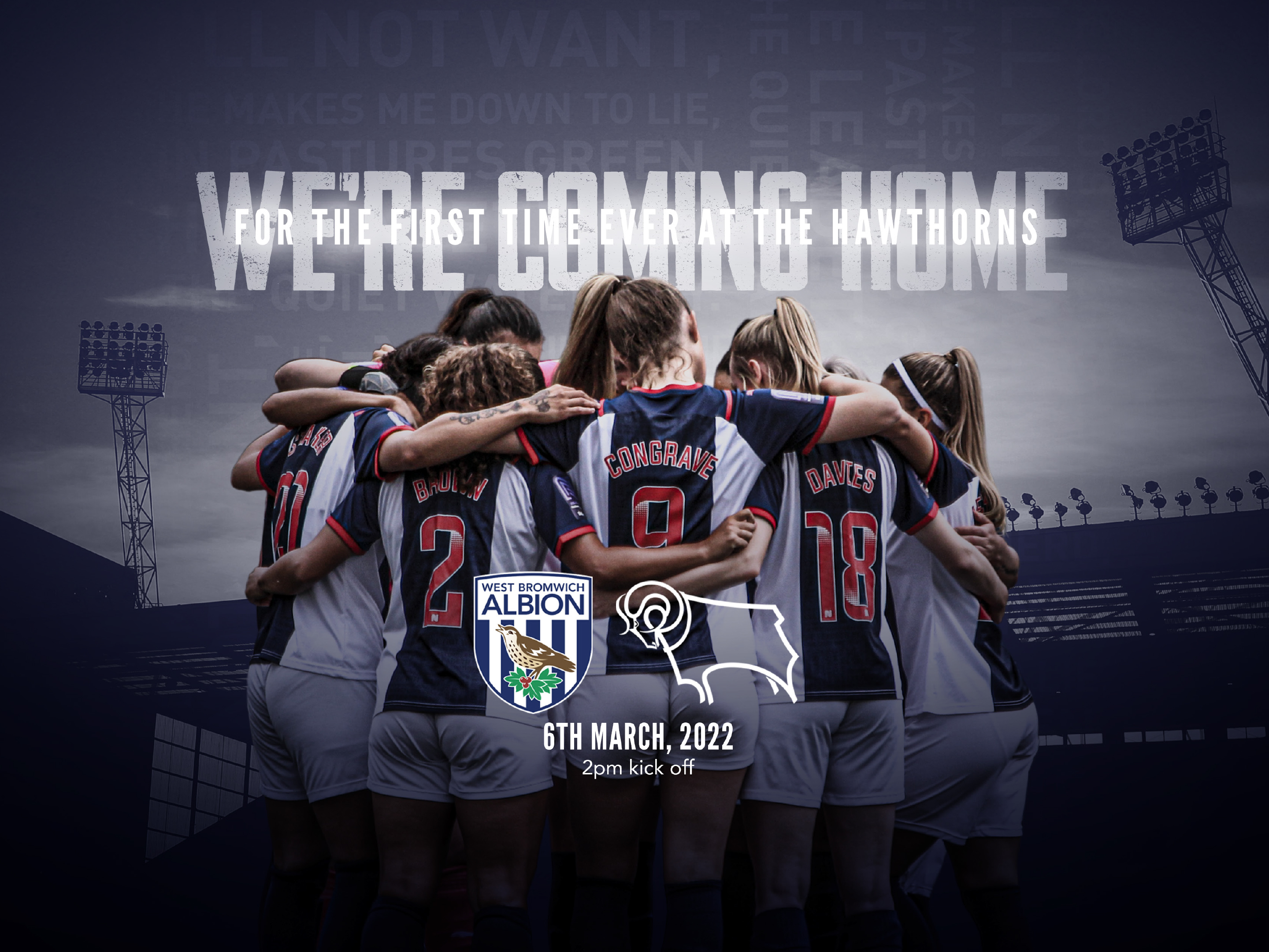 West Bromwich Albion Women will make history in March when they play their first official match at The Hawthorns, the home of their male counterparts since 1900