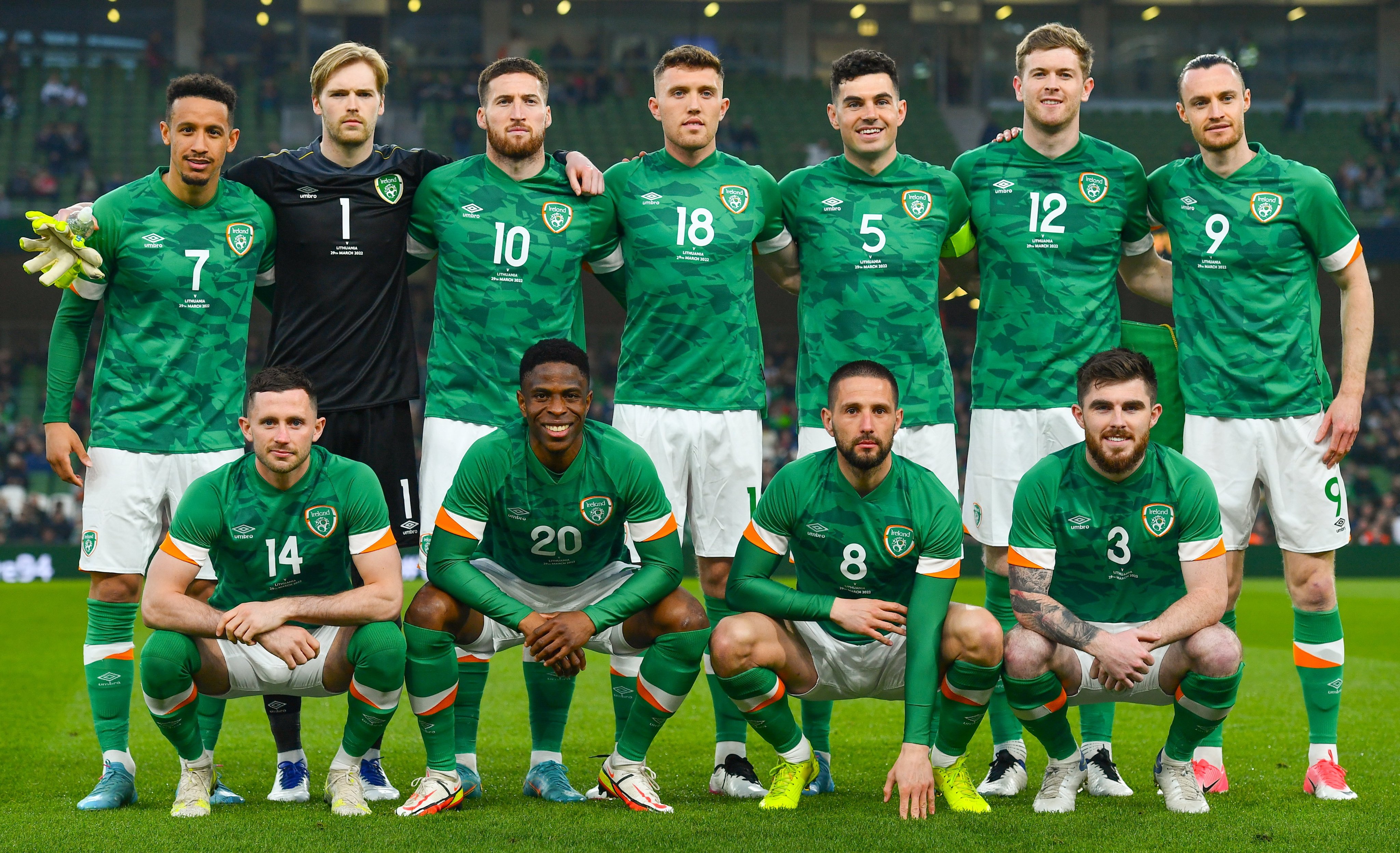 Ireland ahead of their game with Lithuania.
