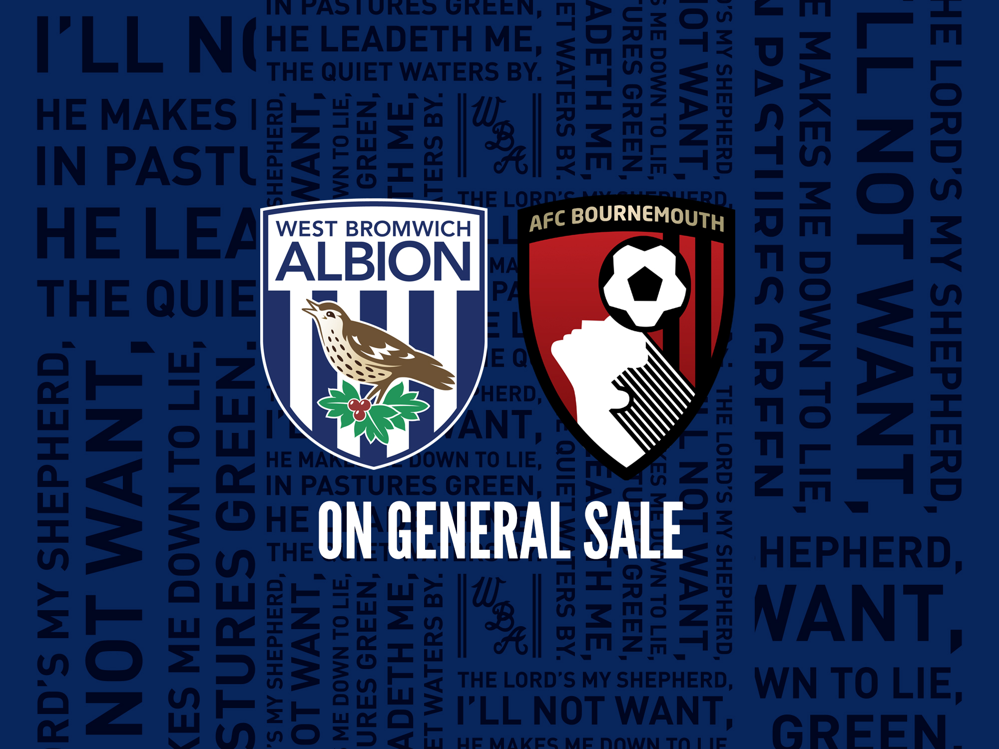 Bournemouth tickets are on general sale