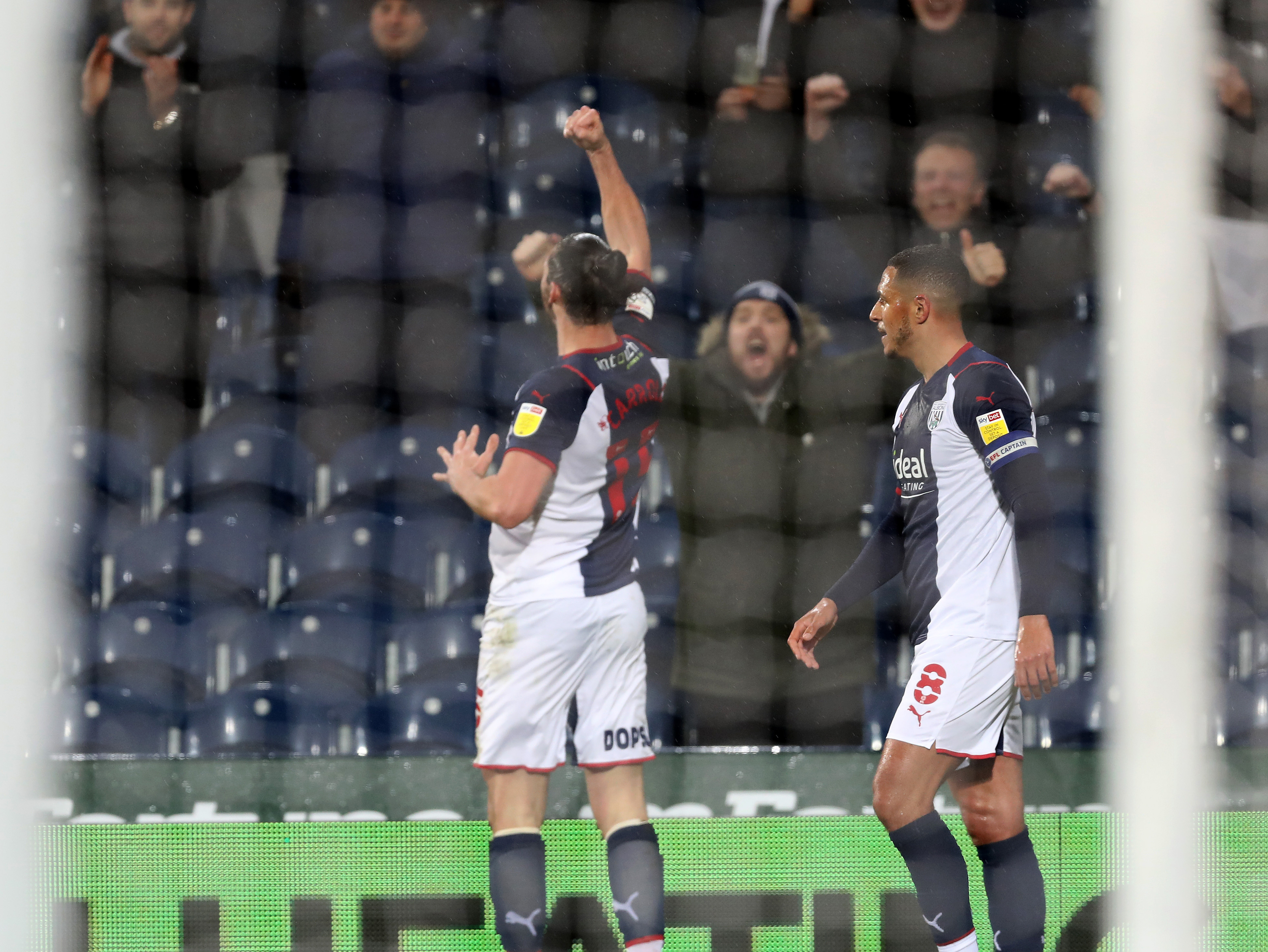 Andy Carroll celebrates his goal against Bournemouth