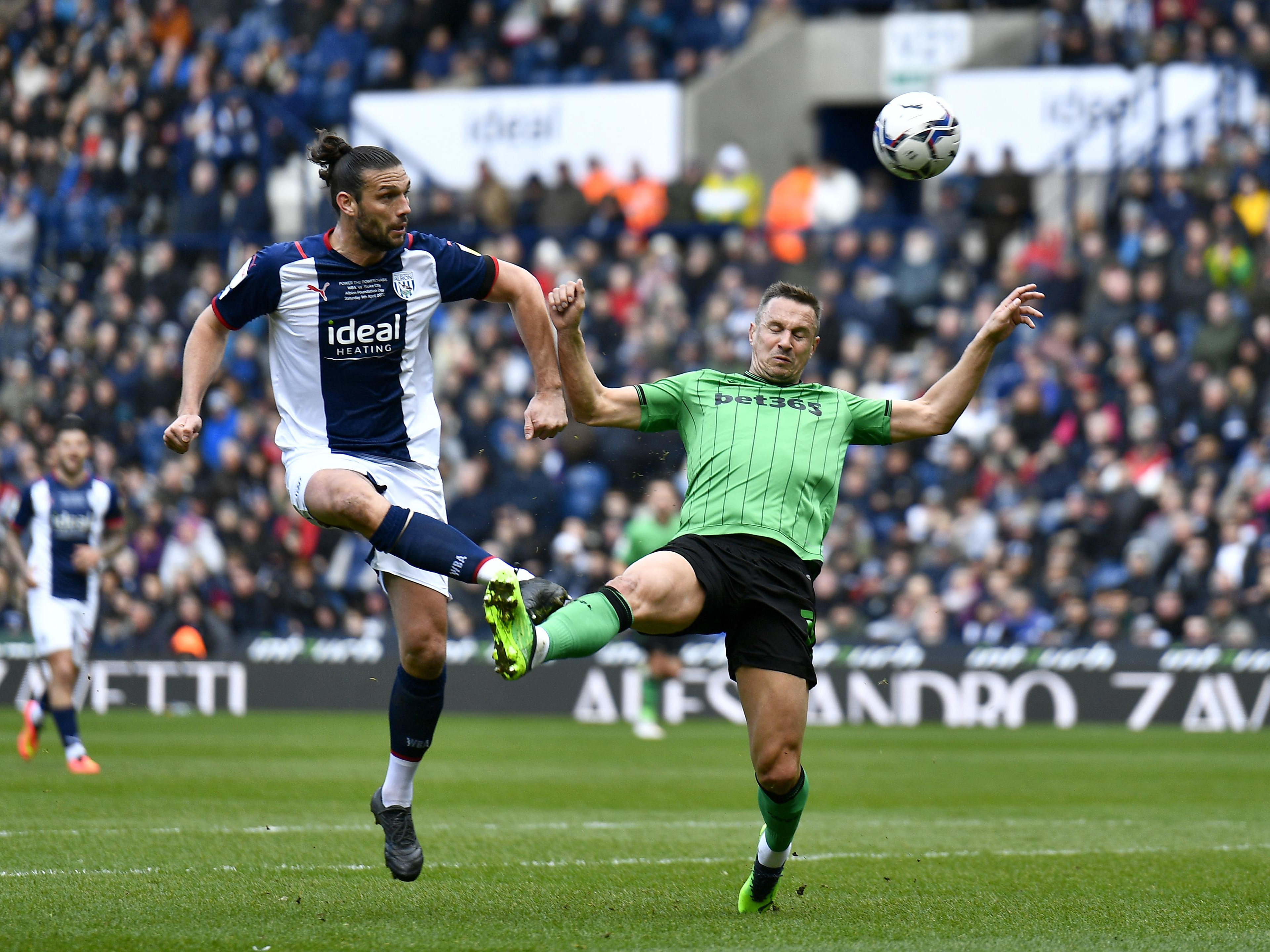 Andy Carroll against Stoke