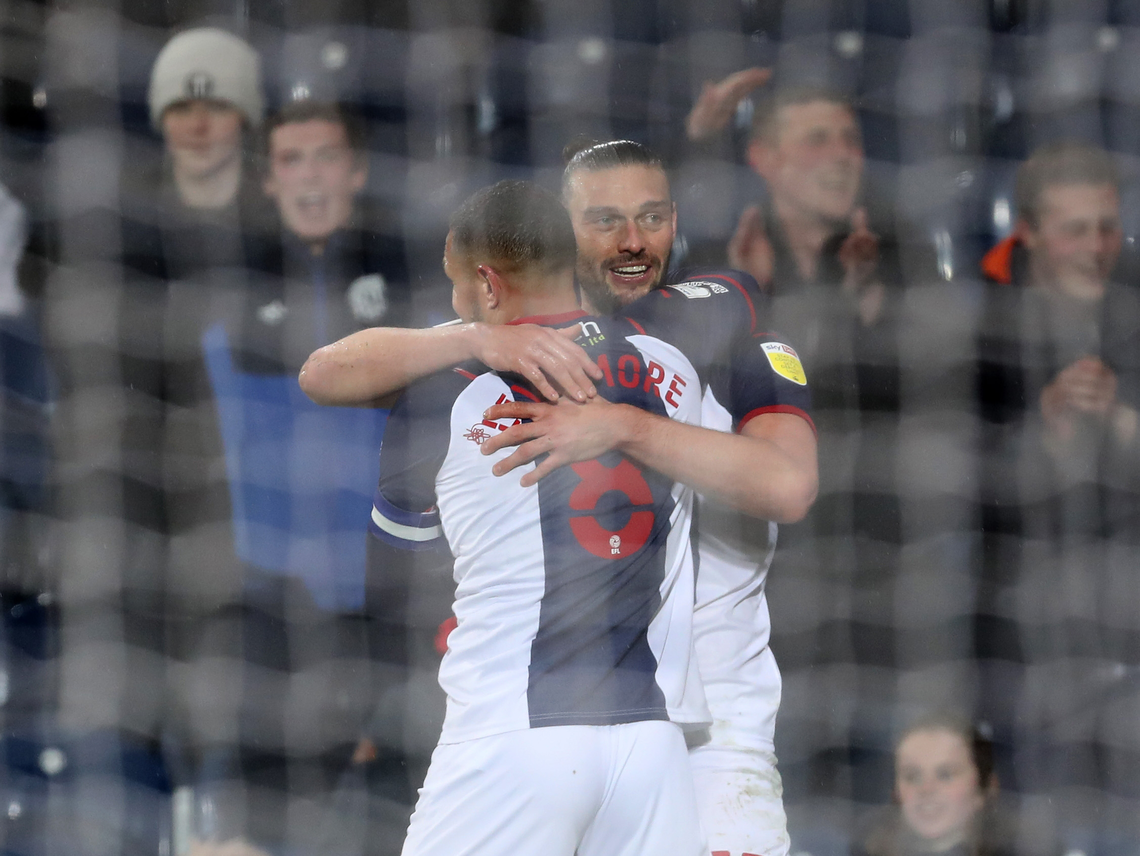 Andy Carroll celebrates his goal against Bournemouth