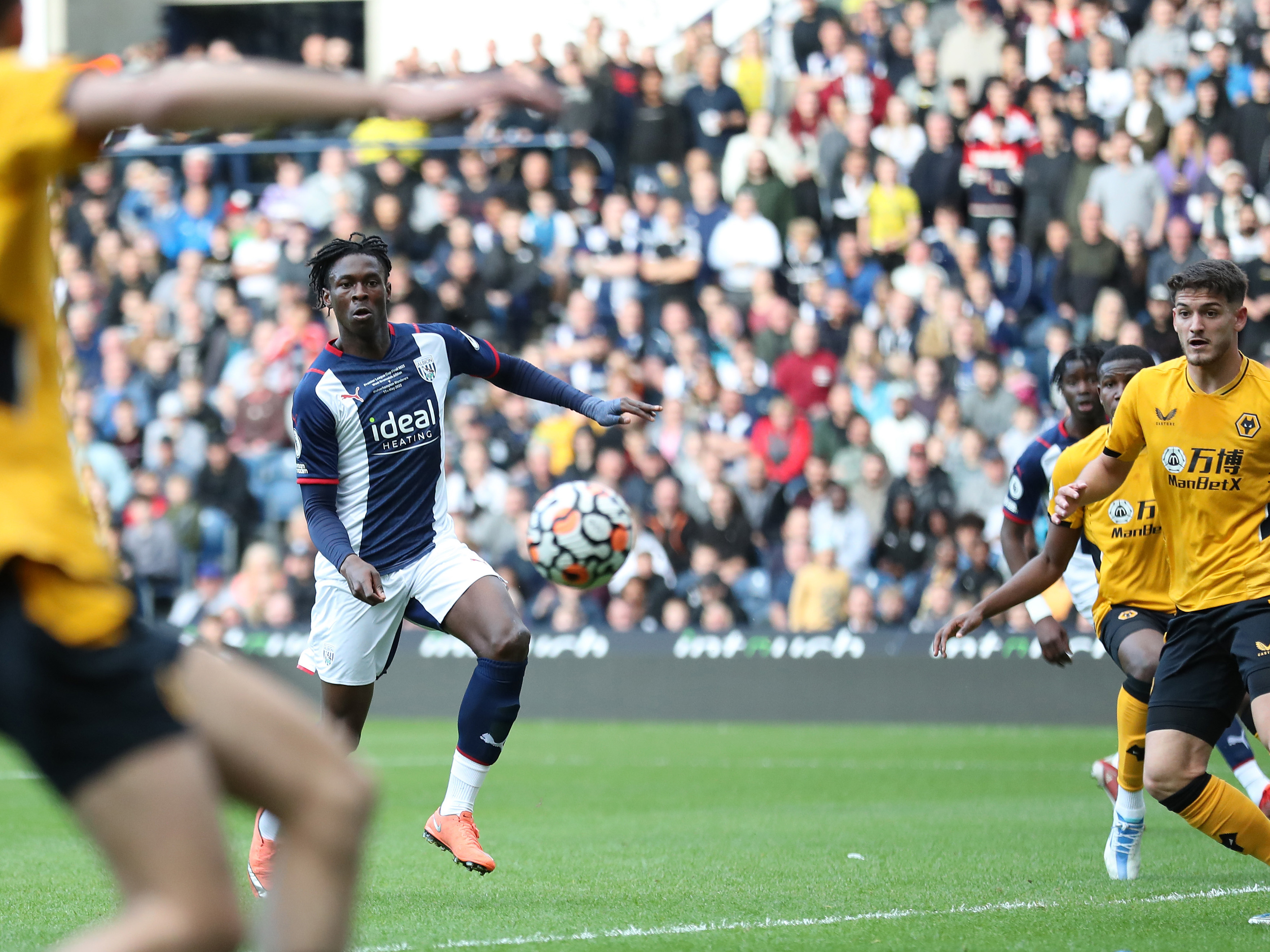 Quevin Castro scores against Wolves in the PL Cup final