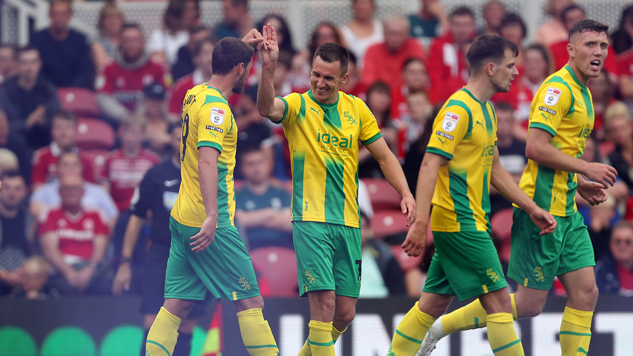 Boro v Albion - John Swift goal celebration