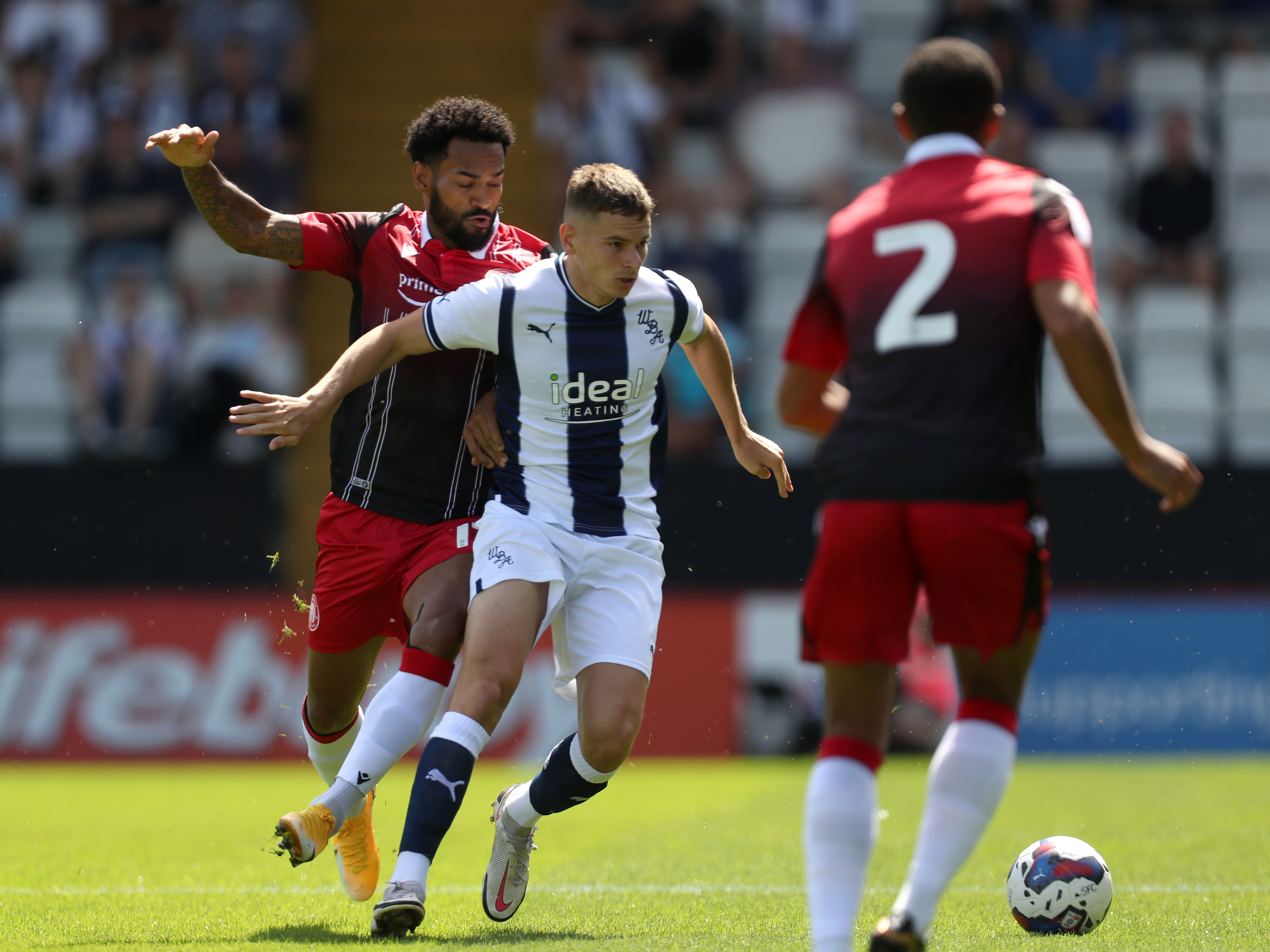 Conor Townsend in action at Stevenage