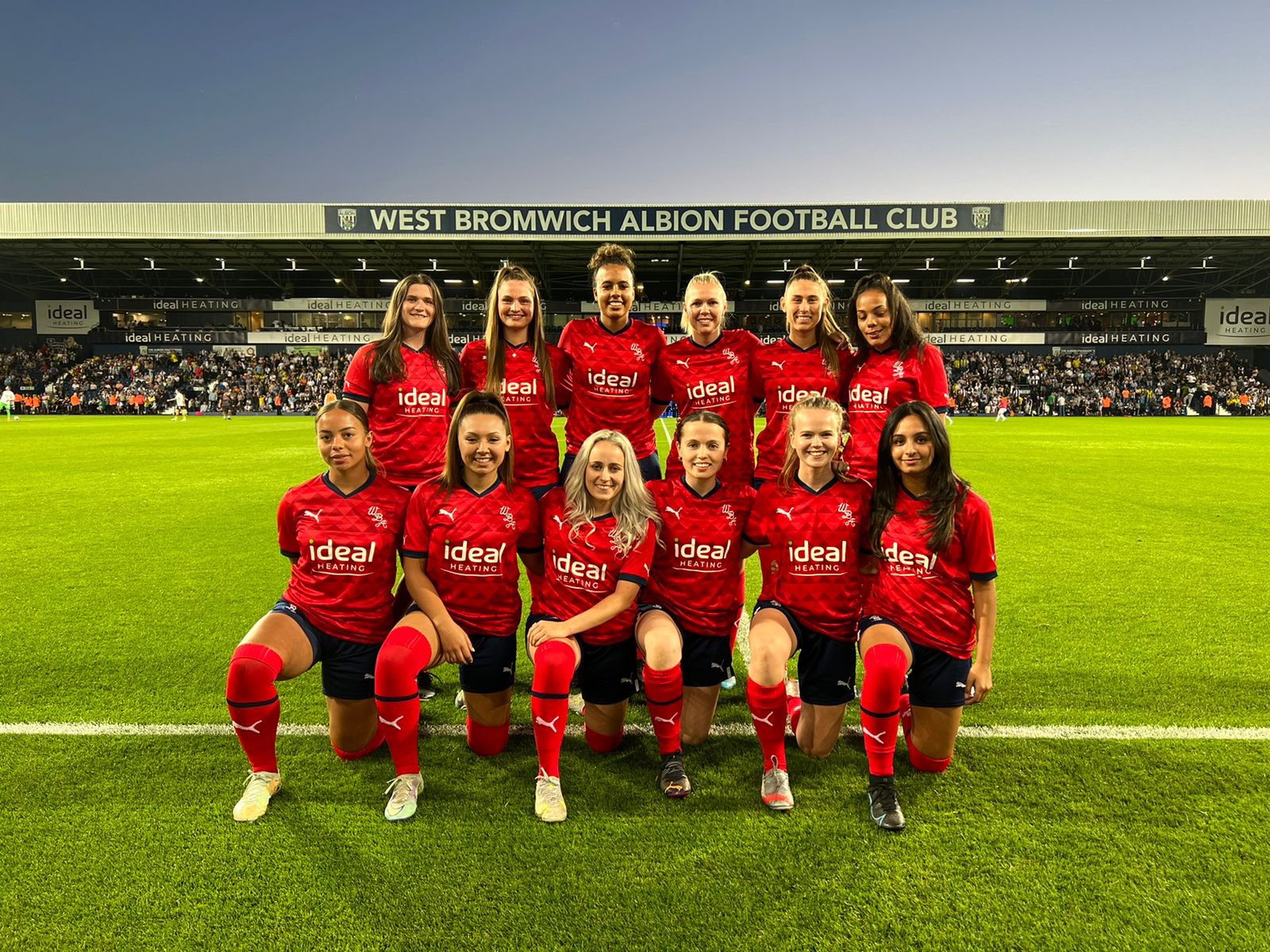 Albion Women in the new third kit at The Hawthorns