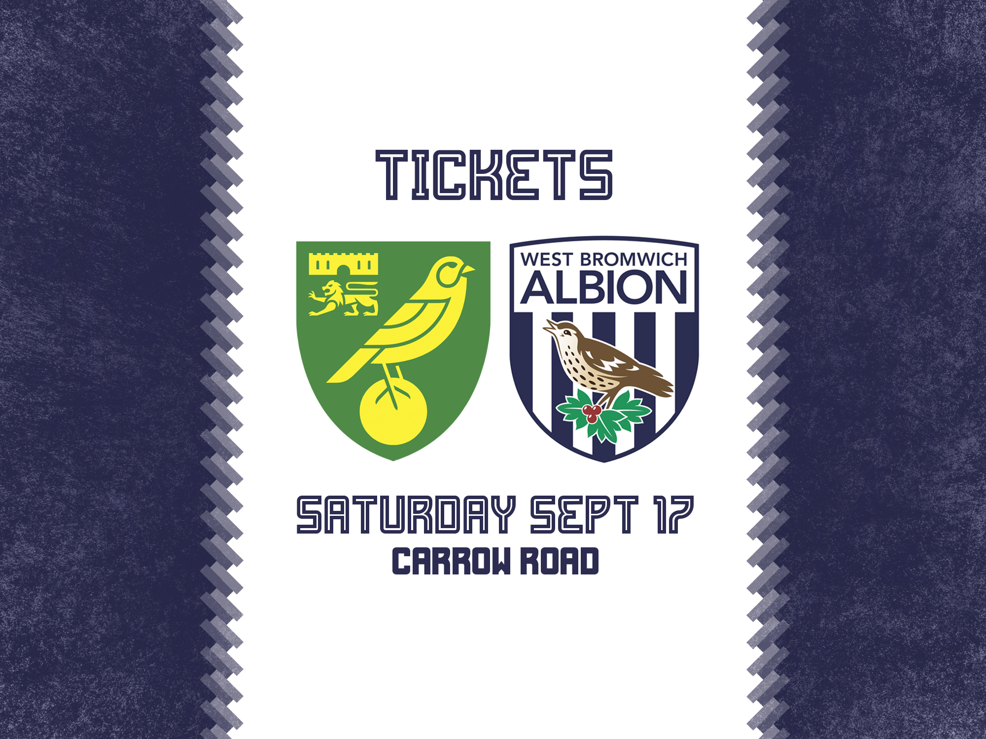Tickets are now on sale for Albion's trip to Norwich
