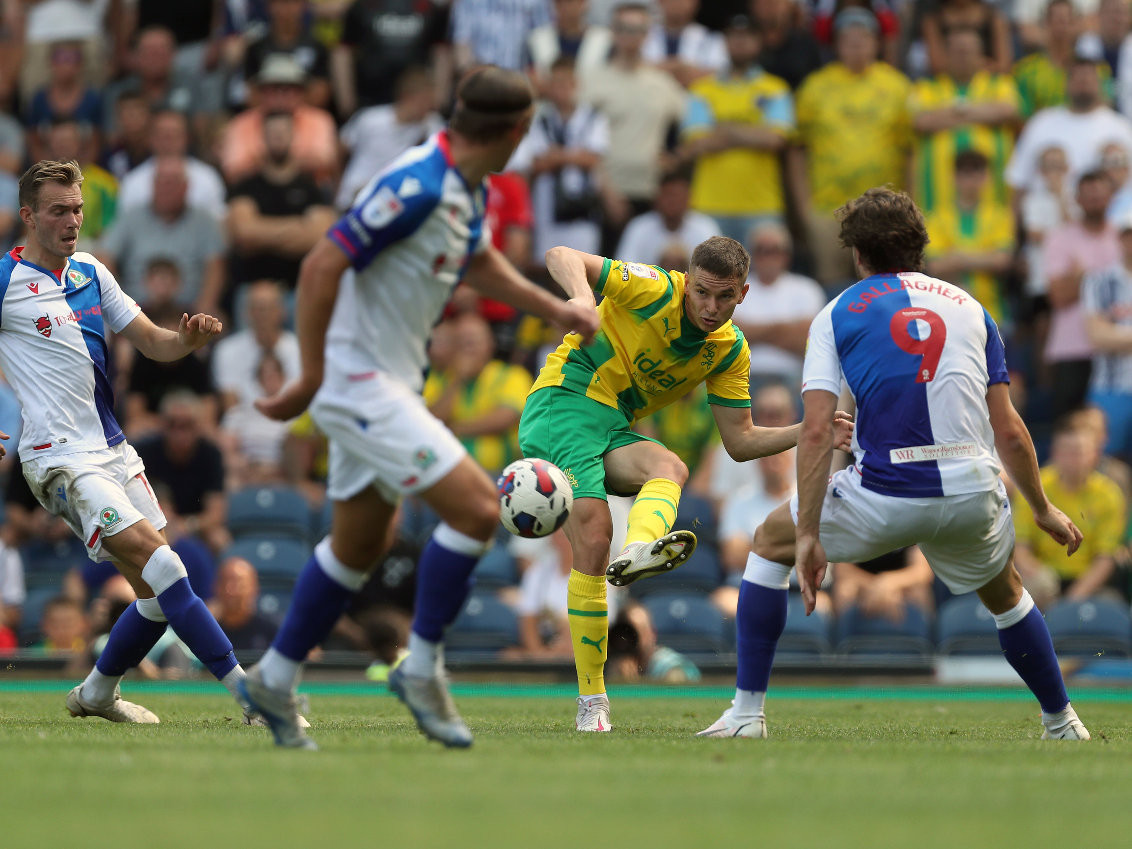Townsend in action at Blackburn