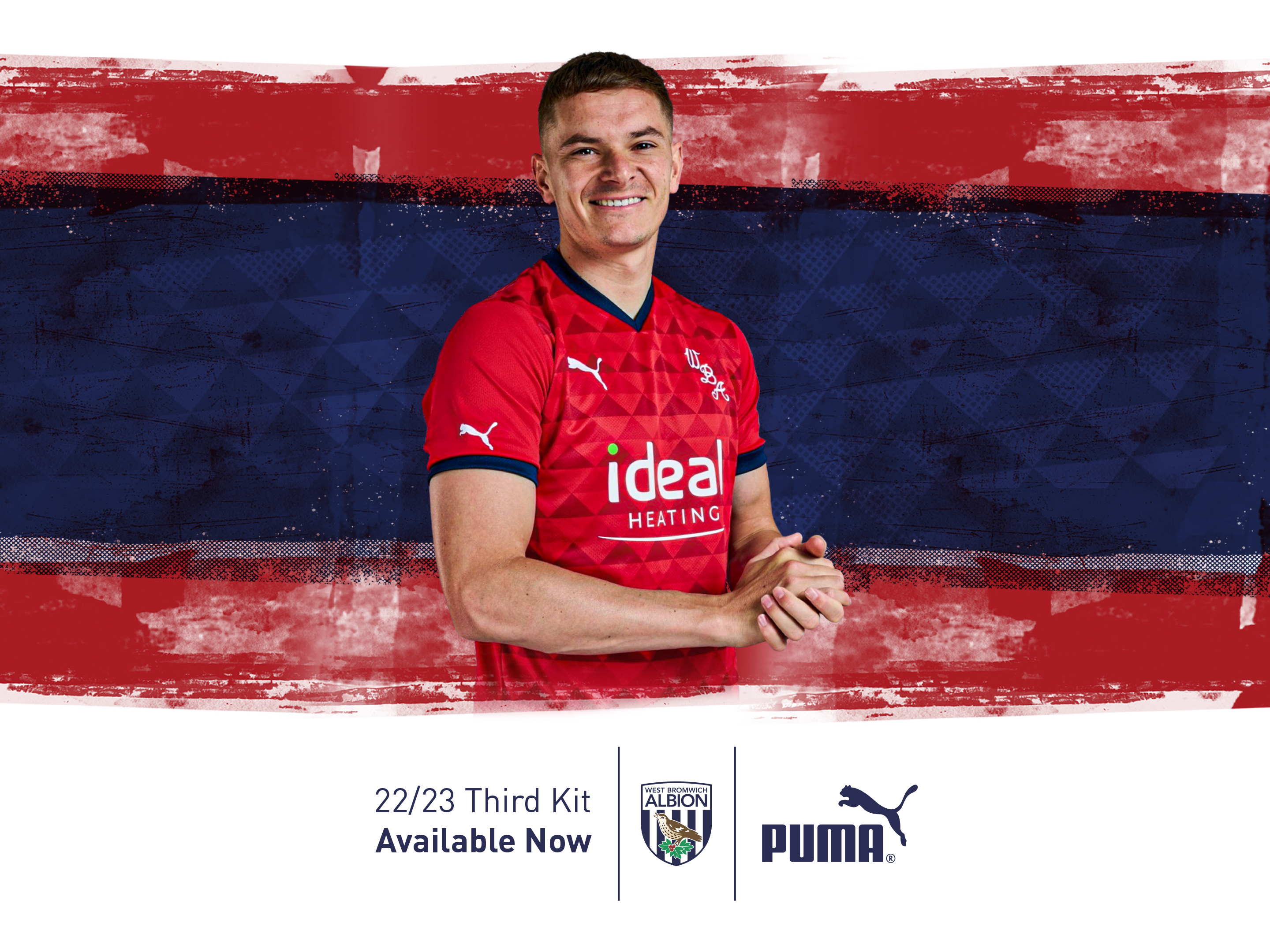 West Brom unveil retro 2022/3 home kit