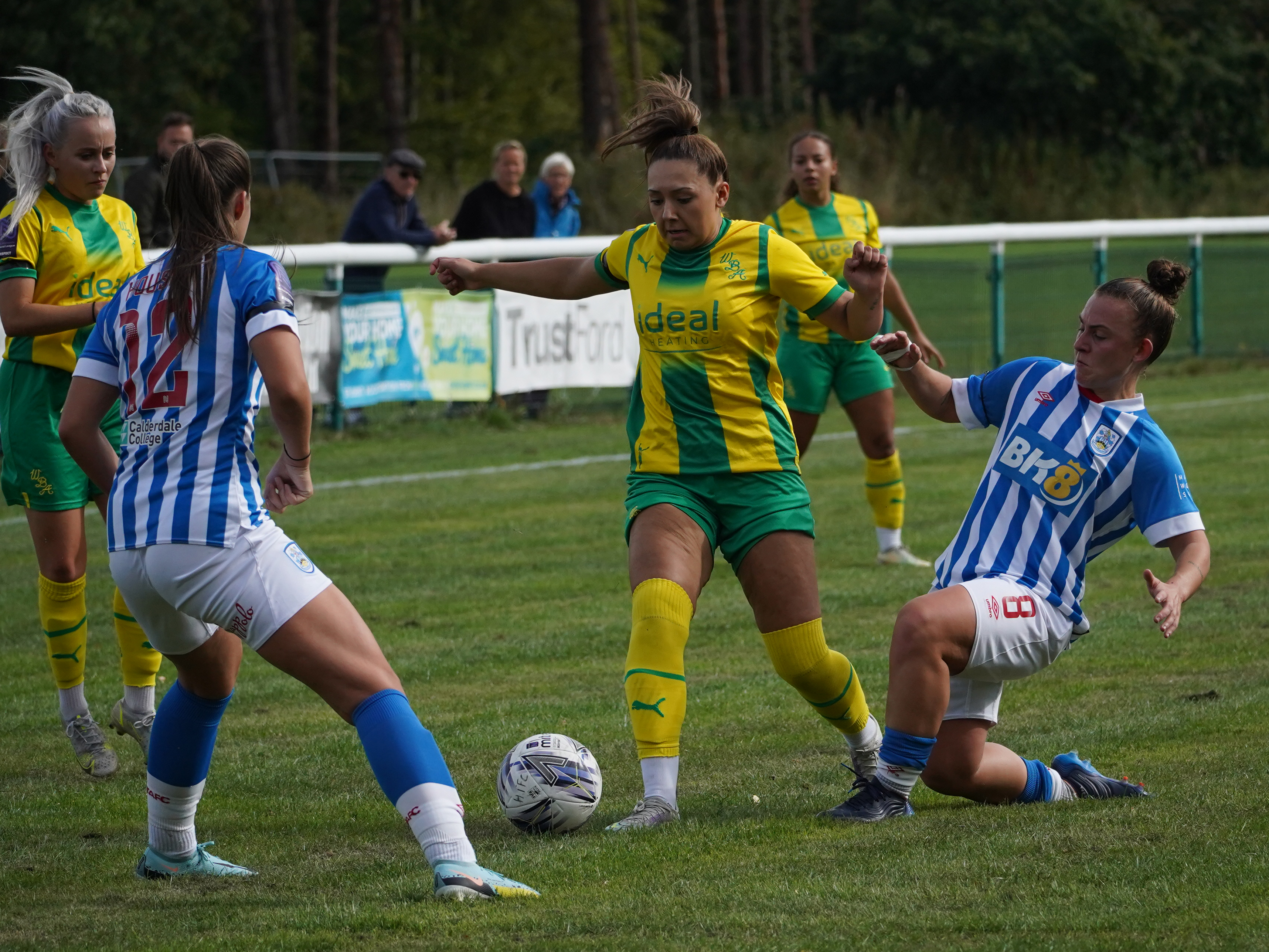 Albion Women's Shannon Stamps in action at Huddersfield