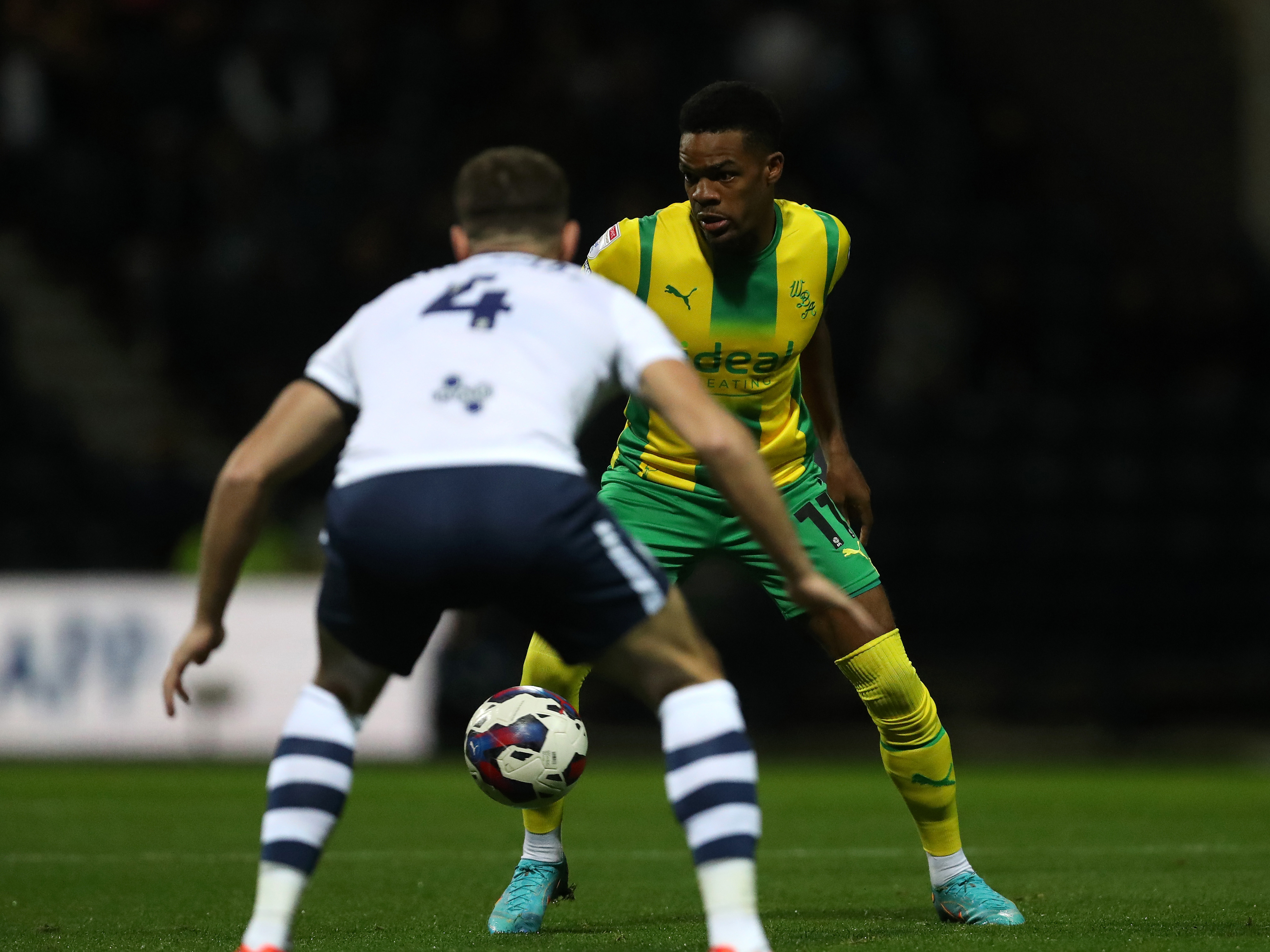 An image of Grady Diangana in action against Preston North End