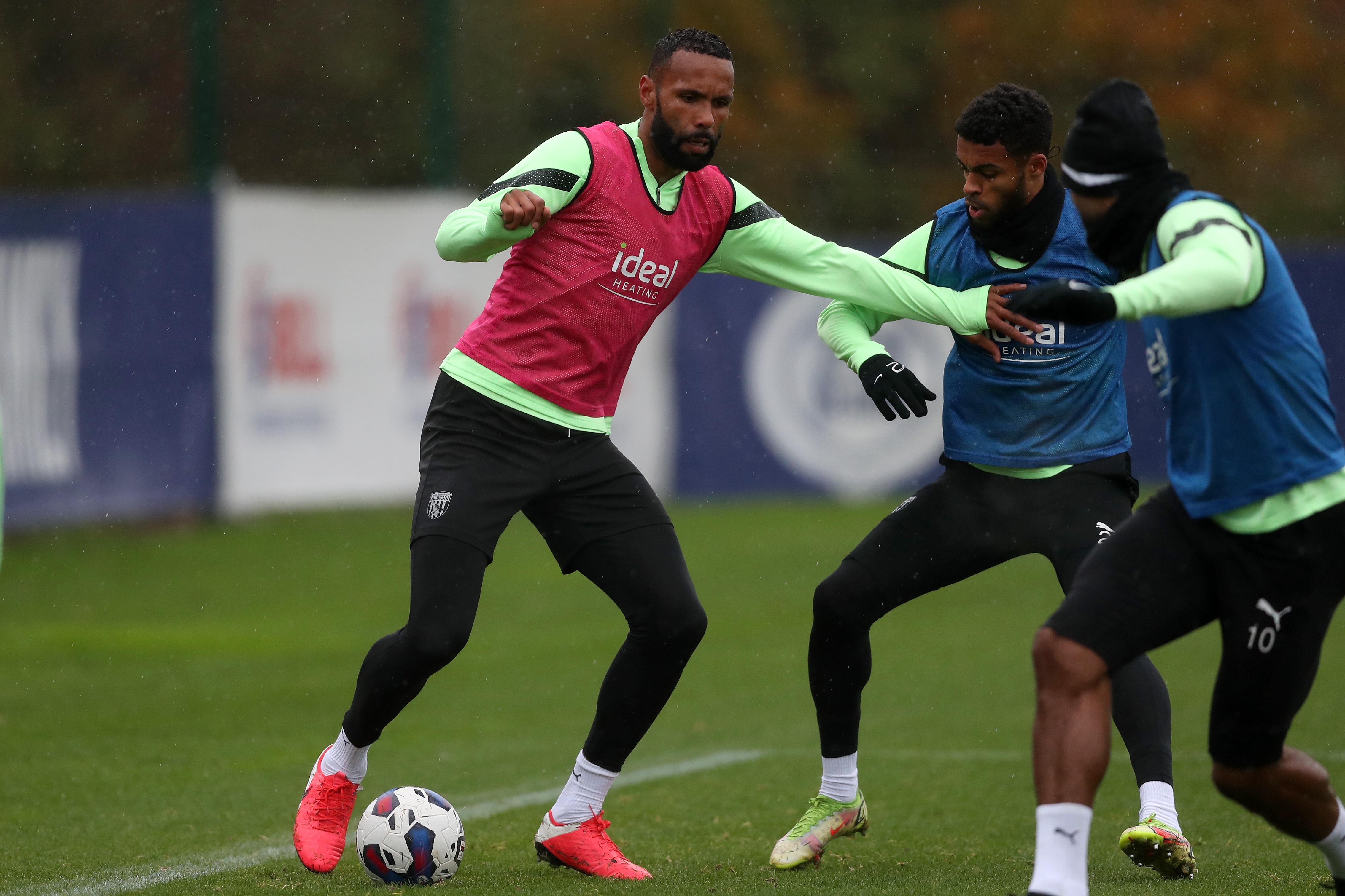 Kyle Bartley during Albion training.