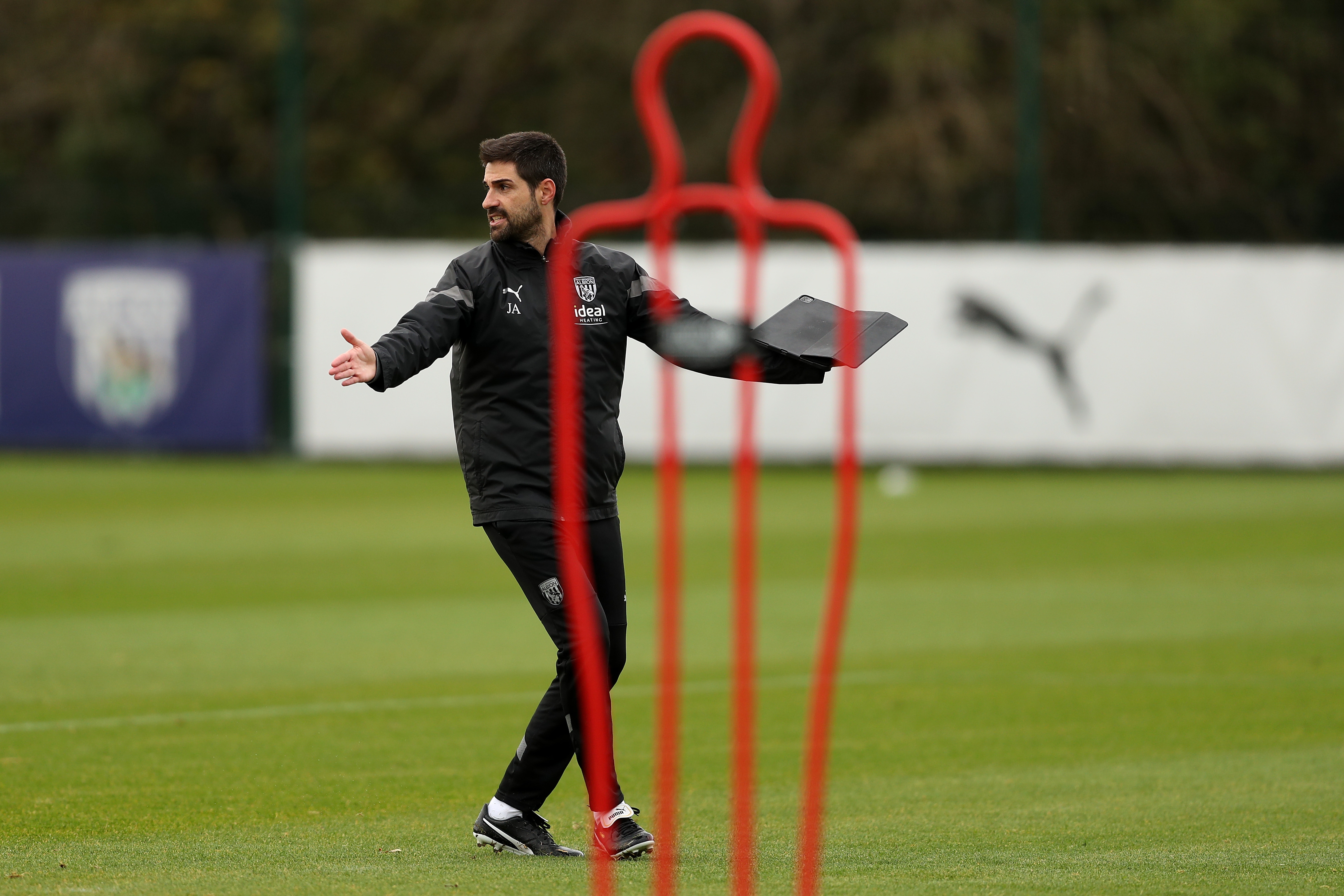 Jorge Alarcón during training ahead of the clash with Stoke City.