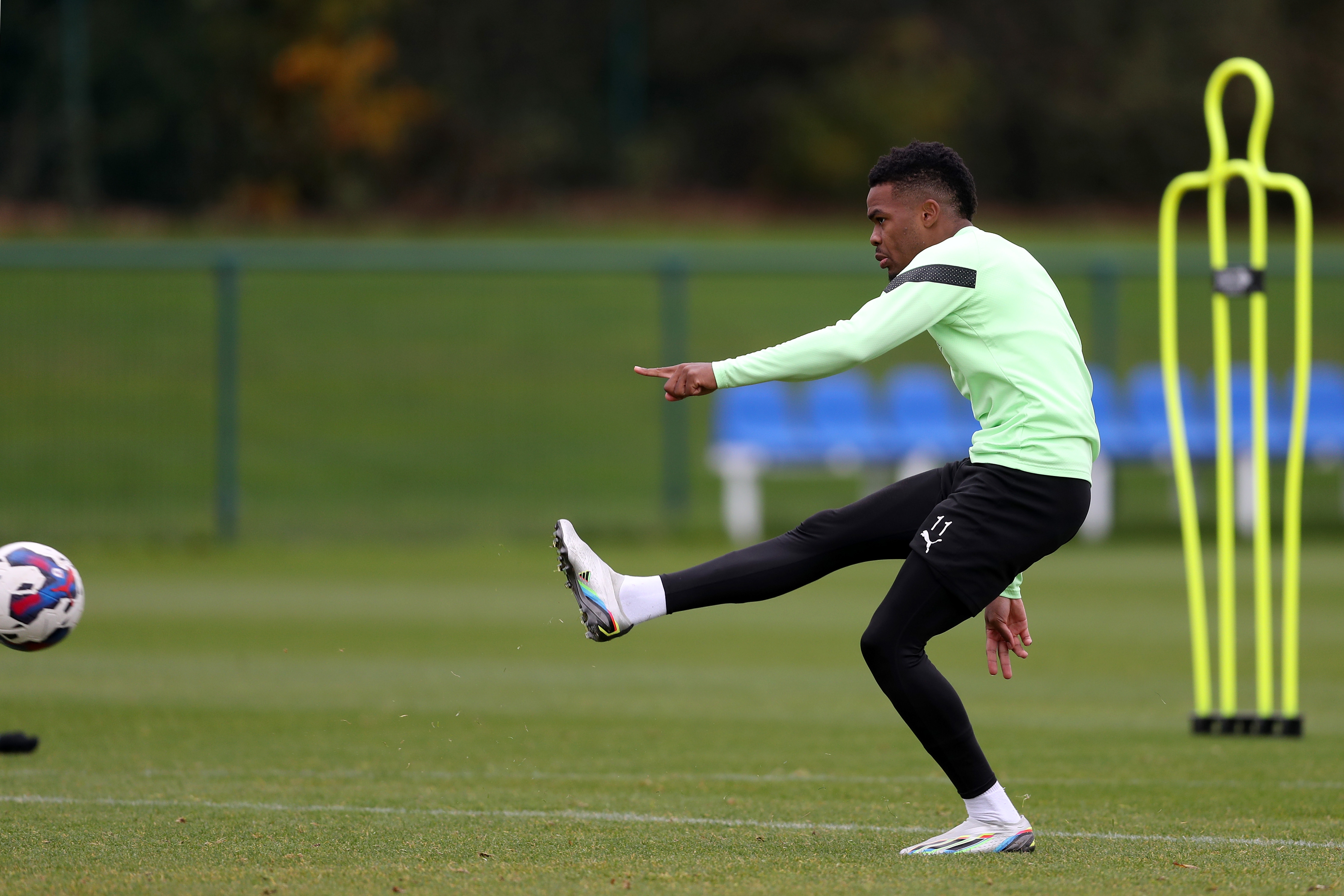 Grady Diangana during Albion training.