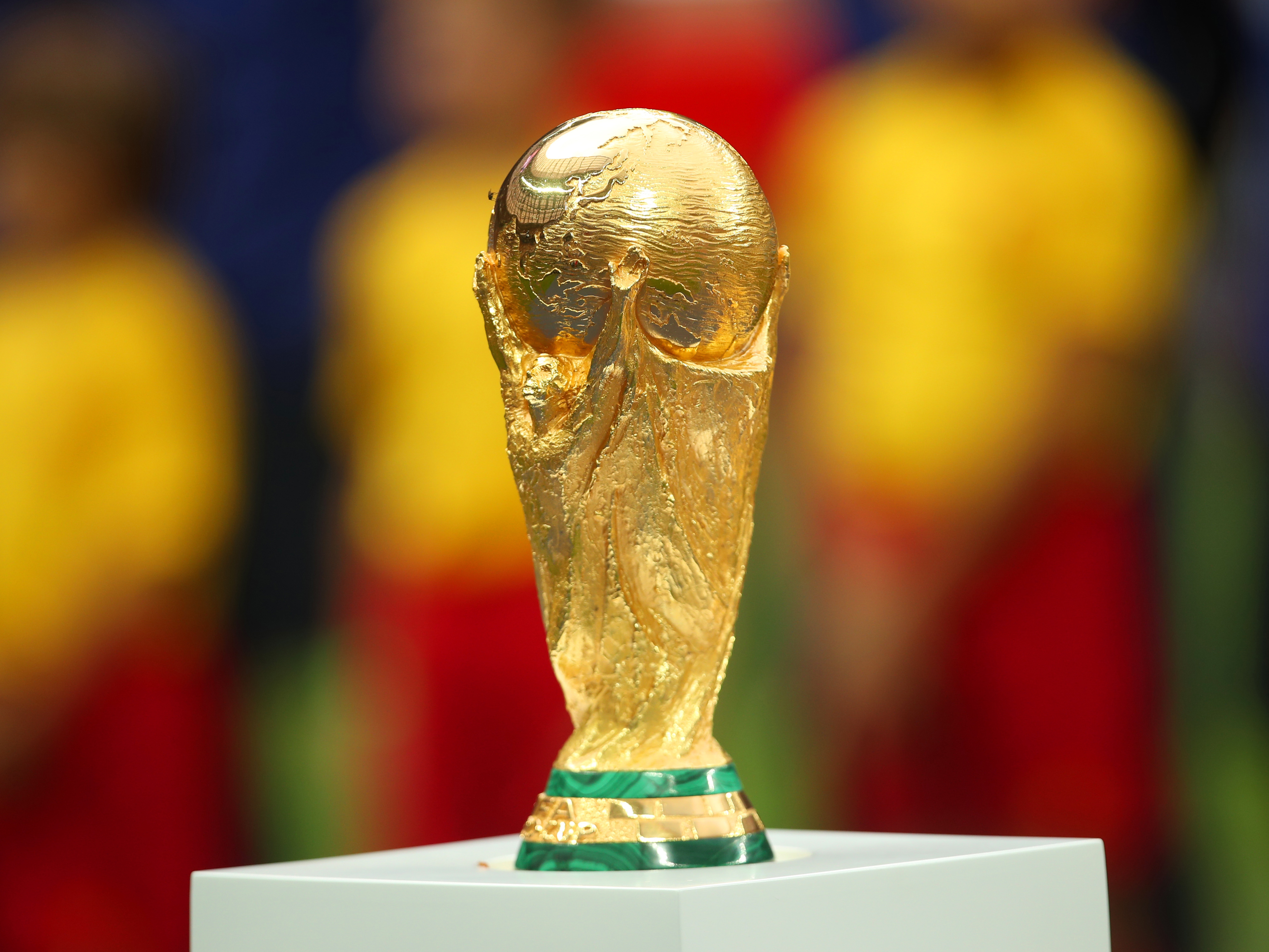 The FIFA World Cup trophy