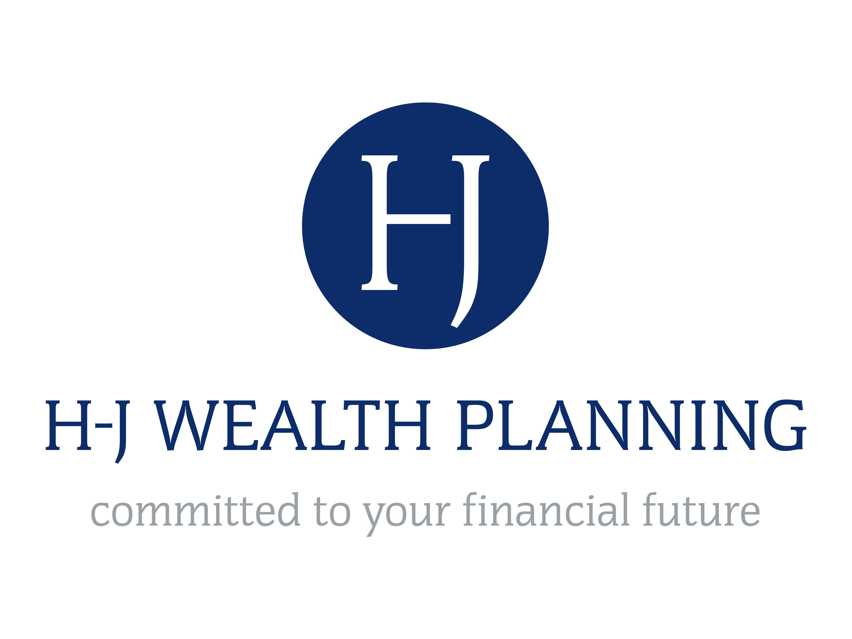 HJ Wealth Planning Logo & Strapline (White)