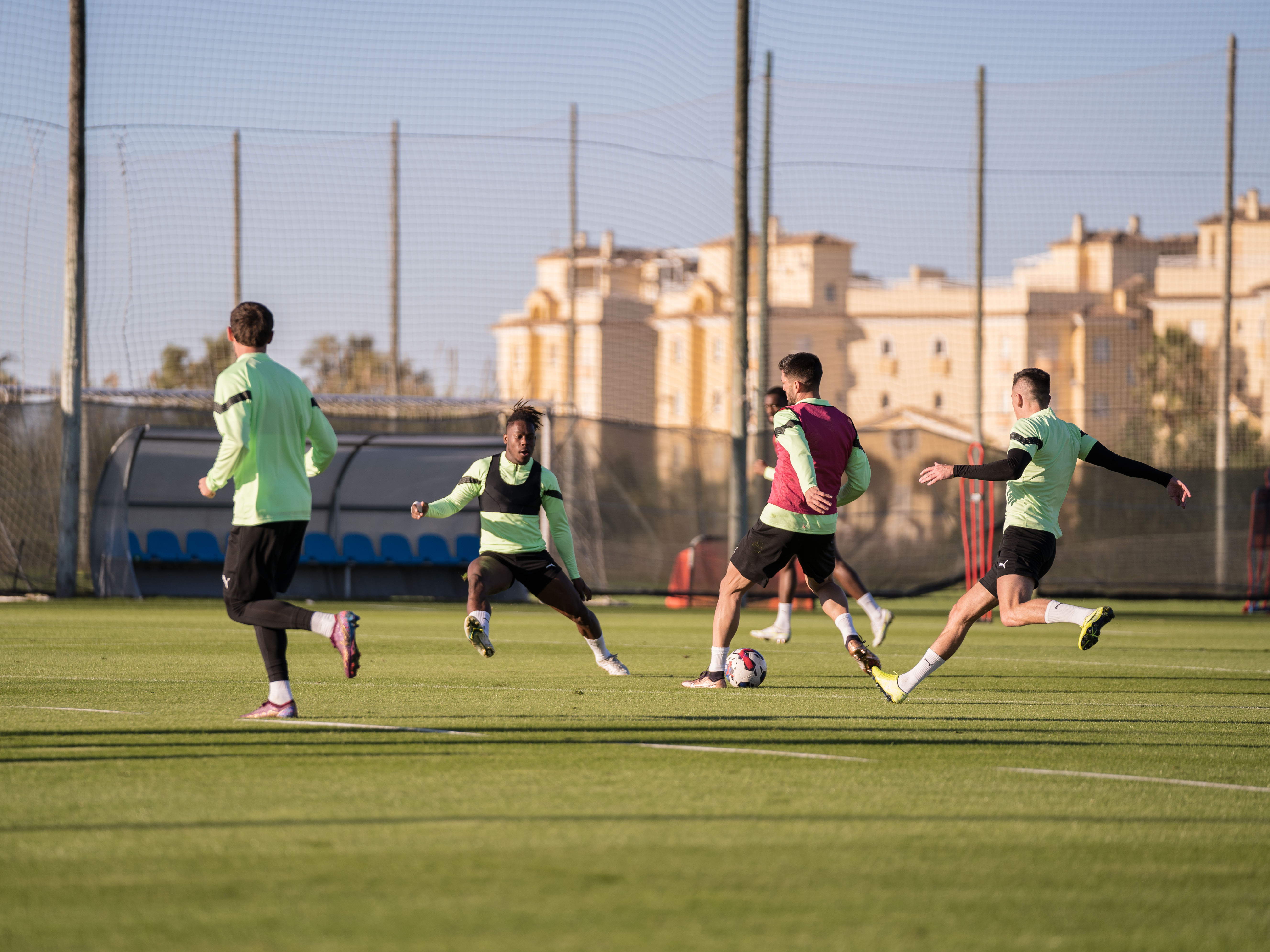 Albion players compete in Spain during their warm weather training camp