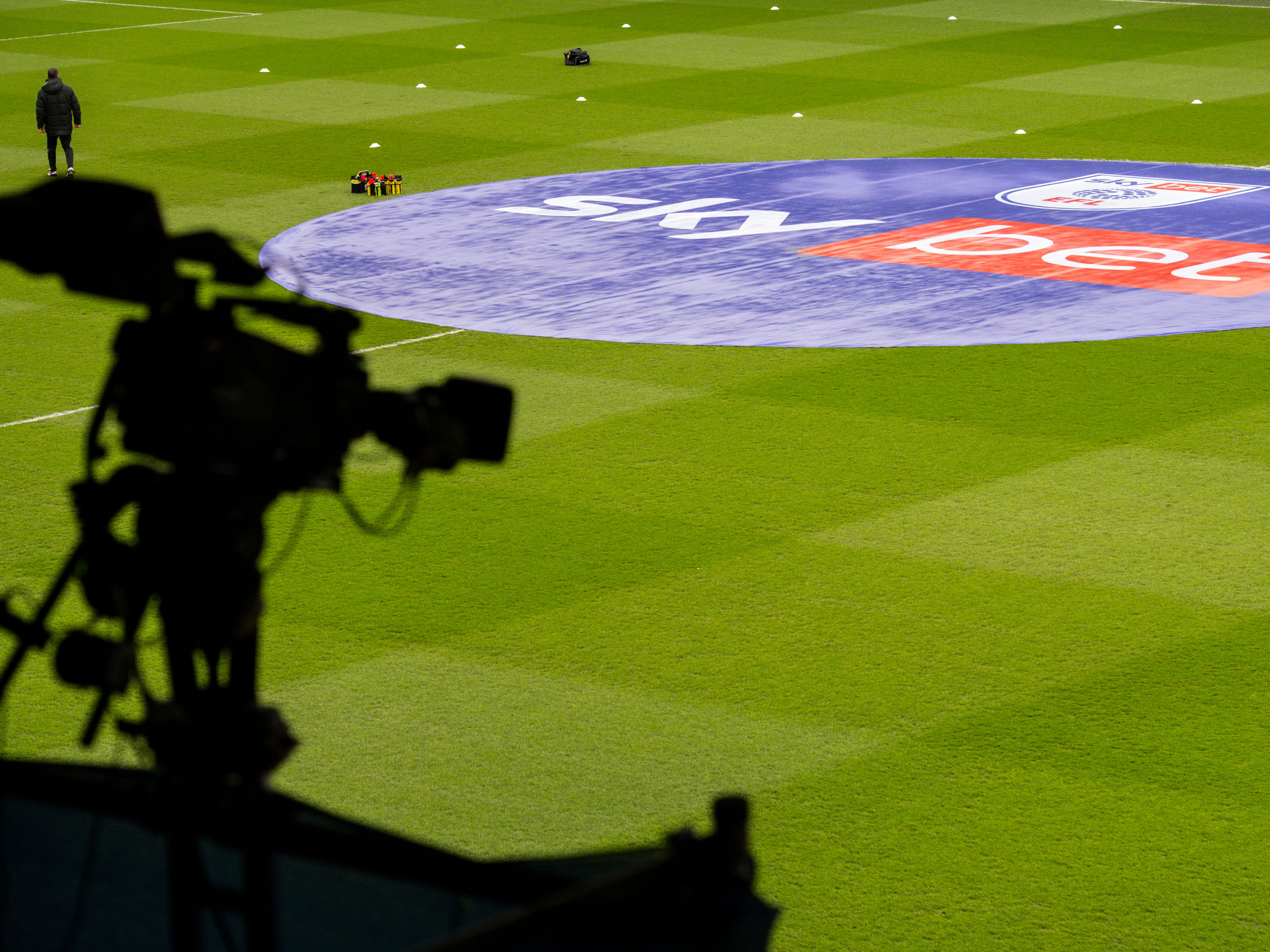 An image of a TV camera overlooking a pitch