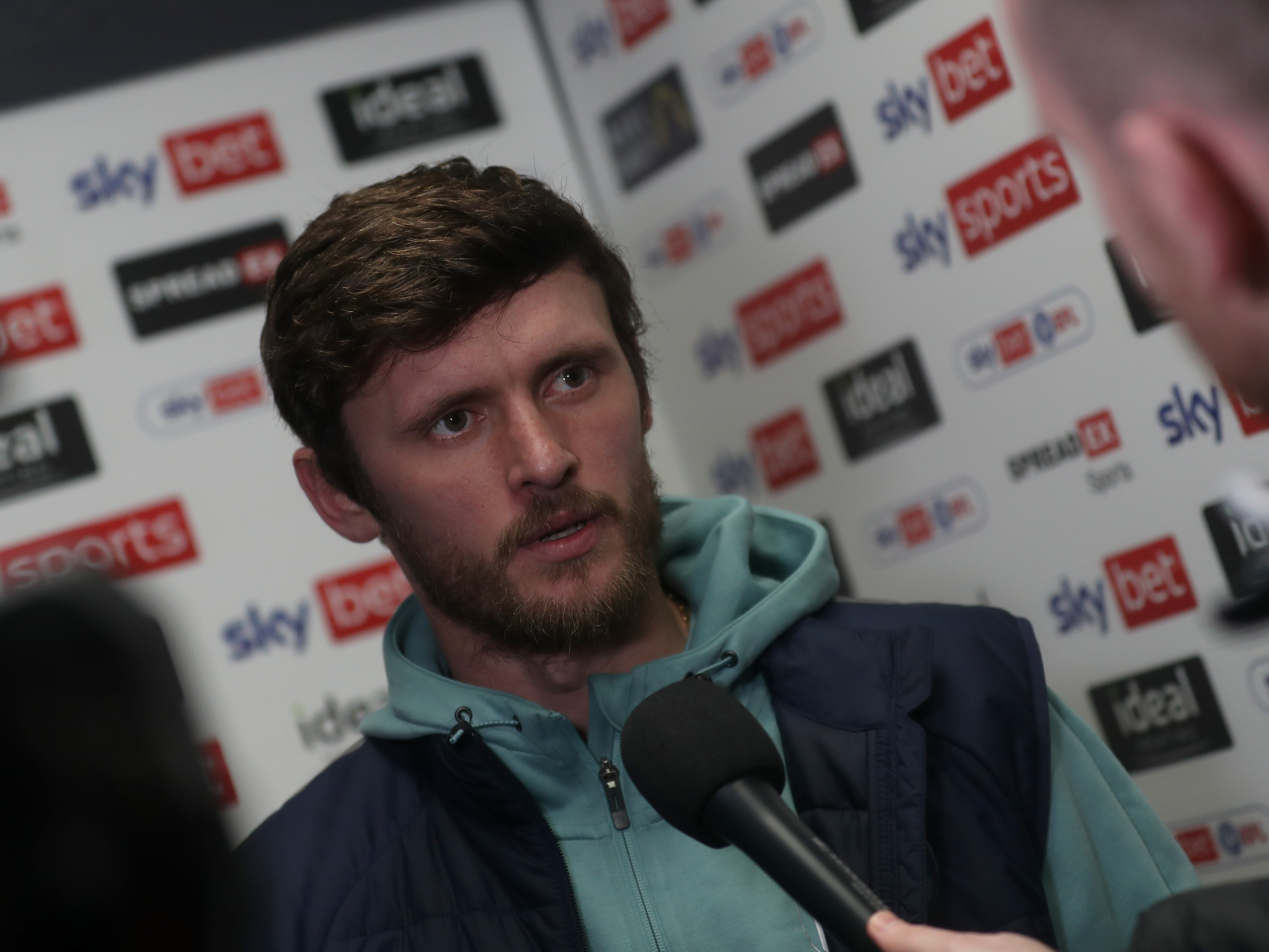 John Swift is interviewed after scoring against Huddersfield 