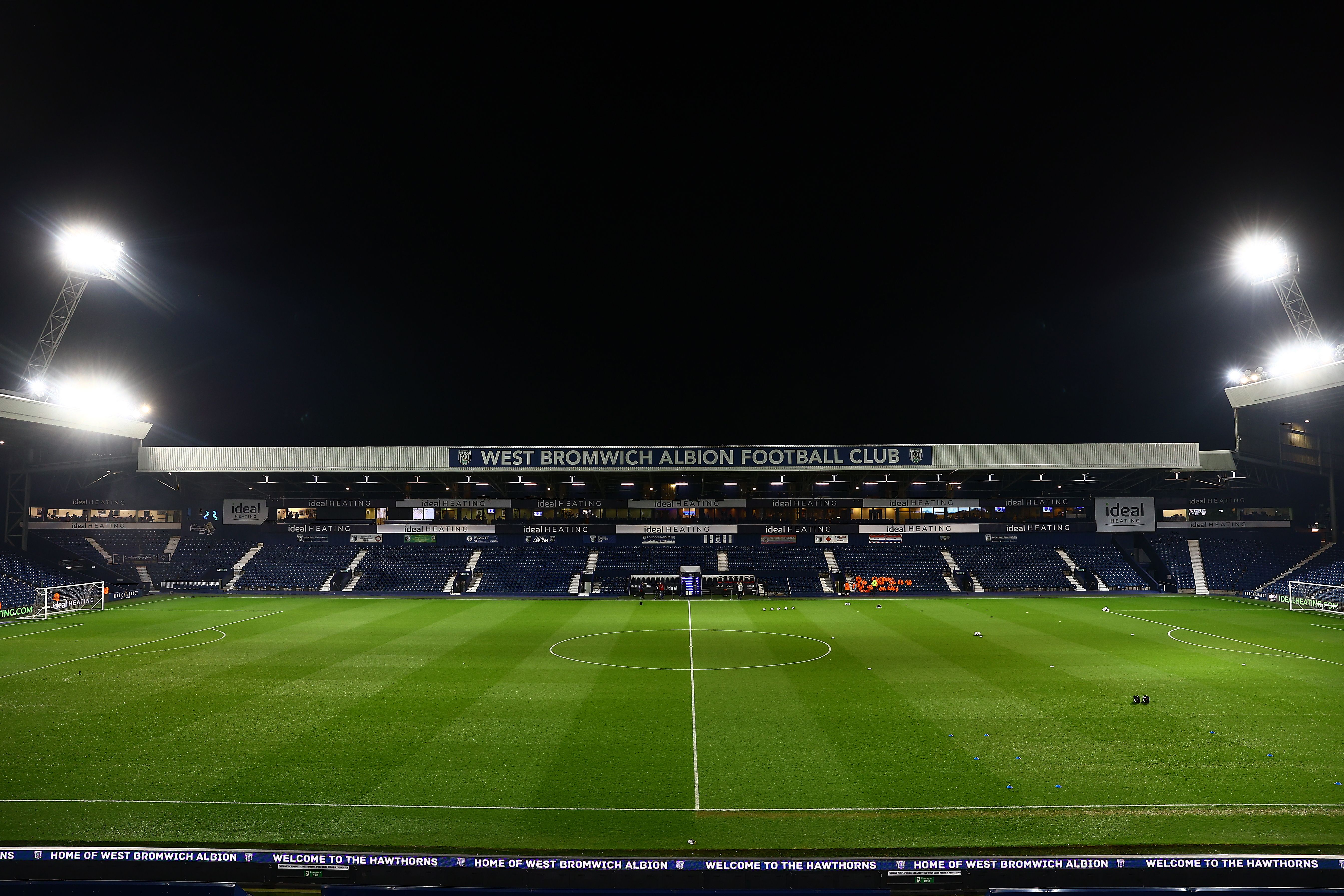 The Hawthorns under the lights