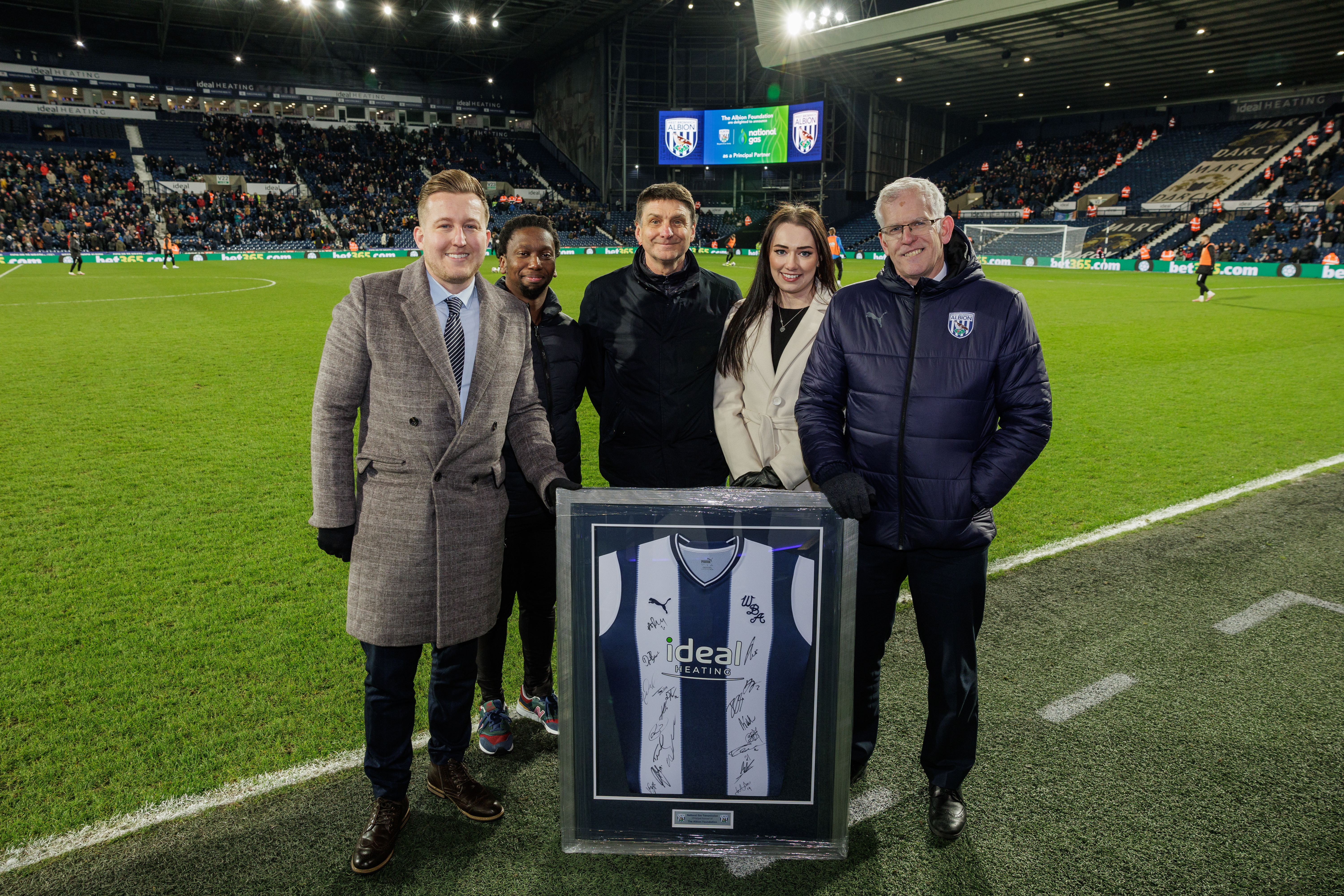 National Gas and Albion Foundation staff together at The Hawthorns