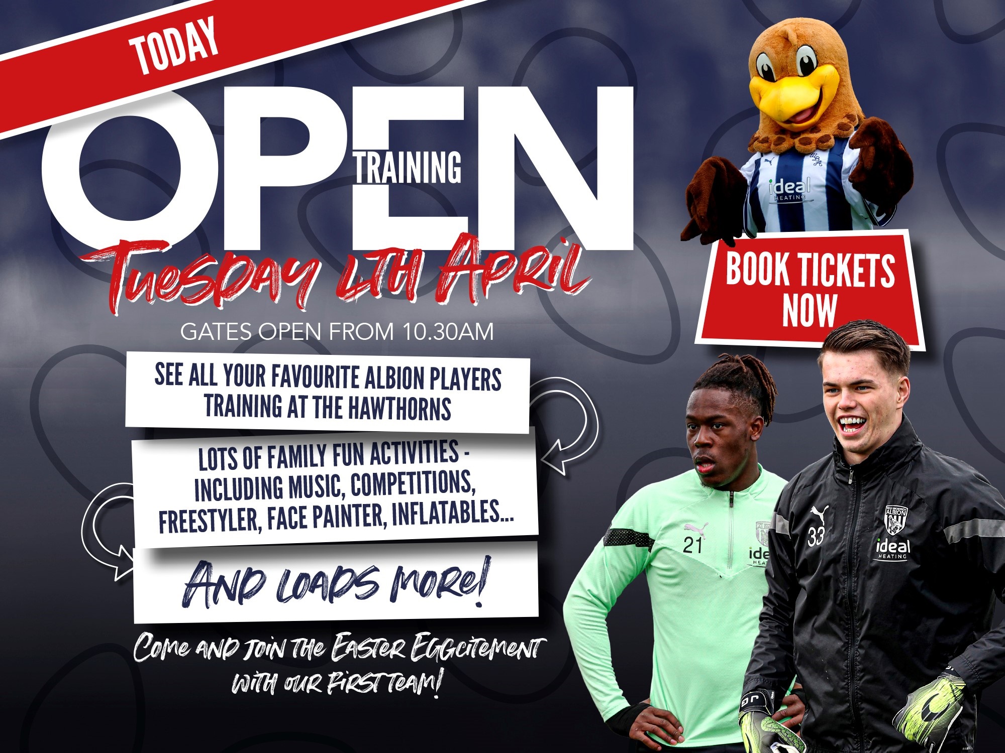 Open training at The Hawthorns