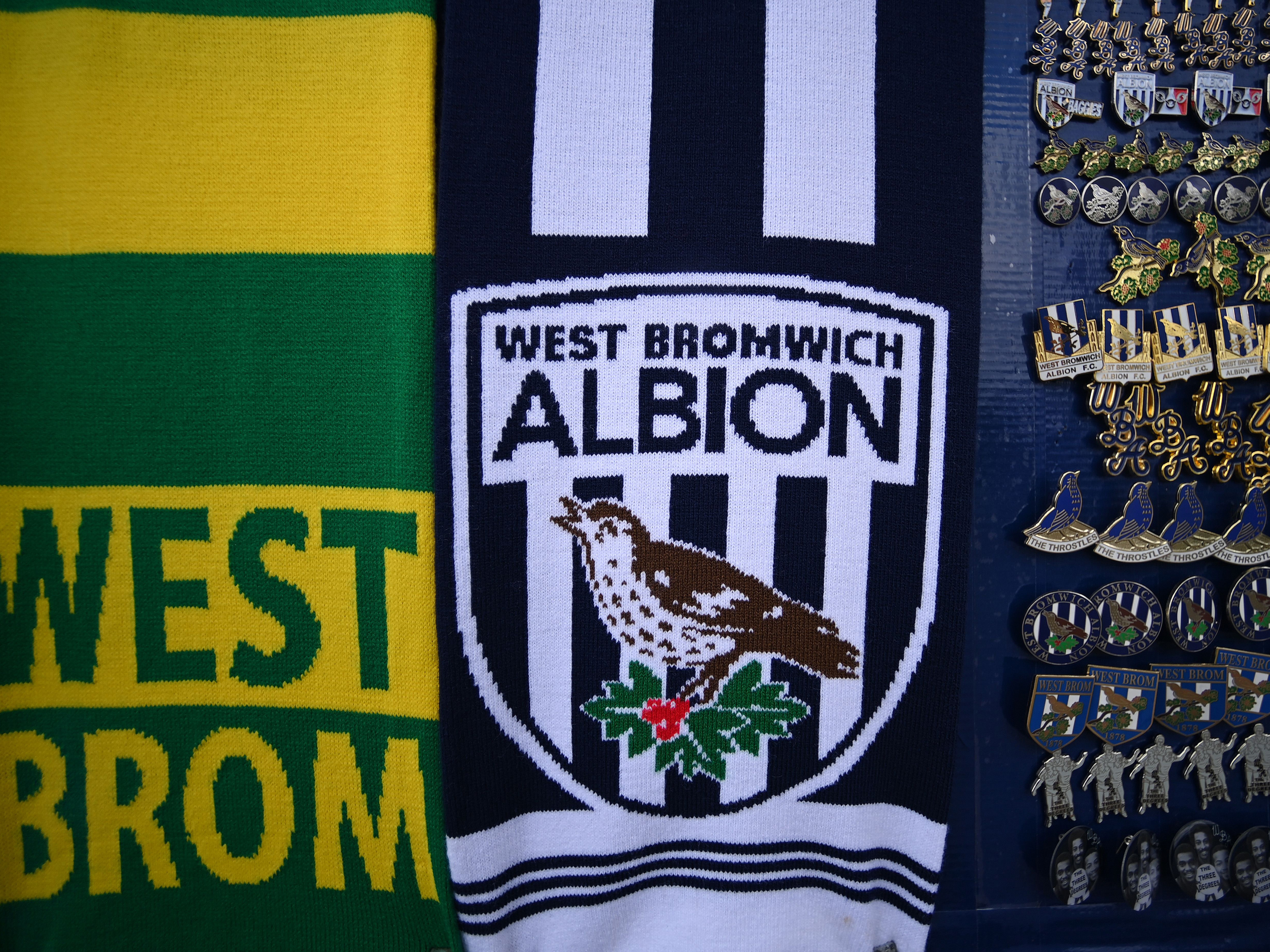 Albion badges and scarves 