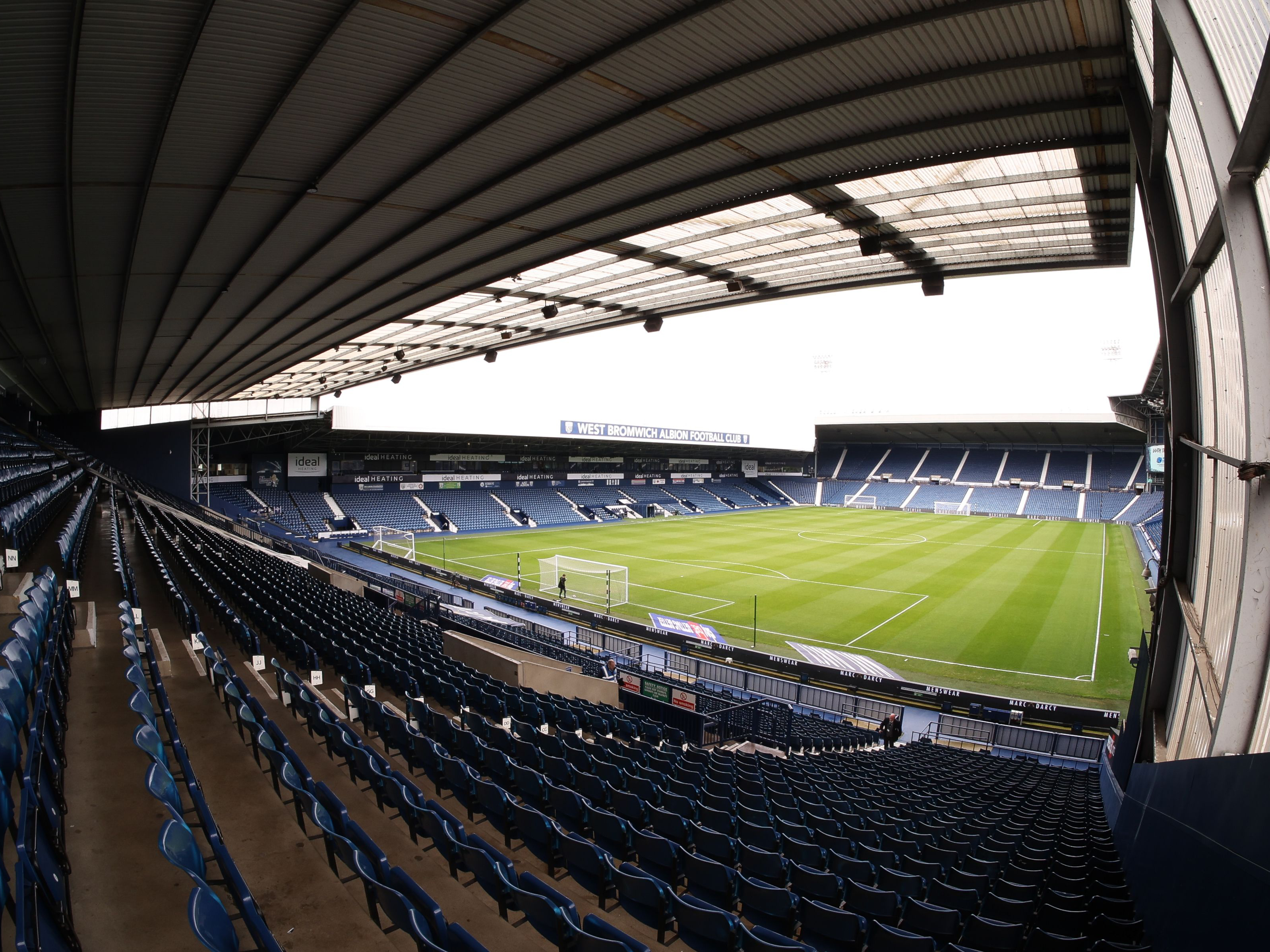 The Hawthorns as seen from the back of the Smethwick End