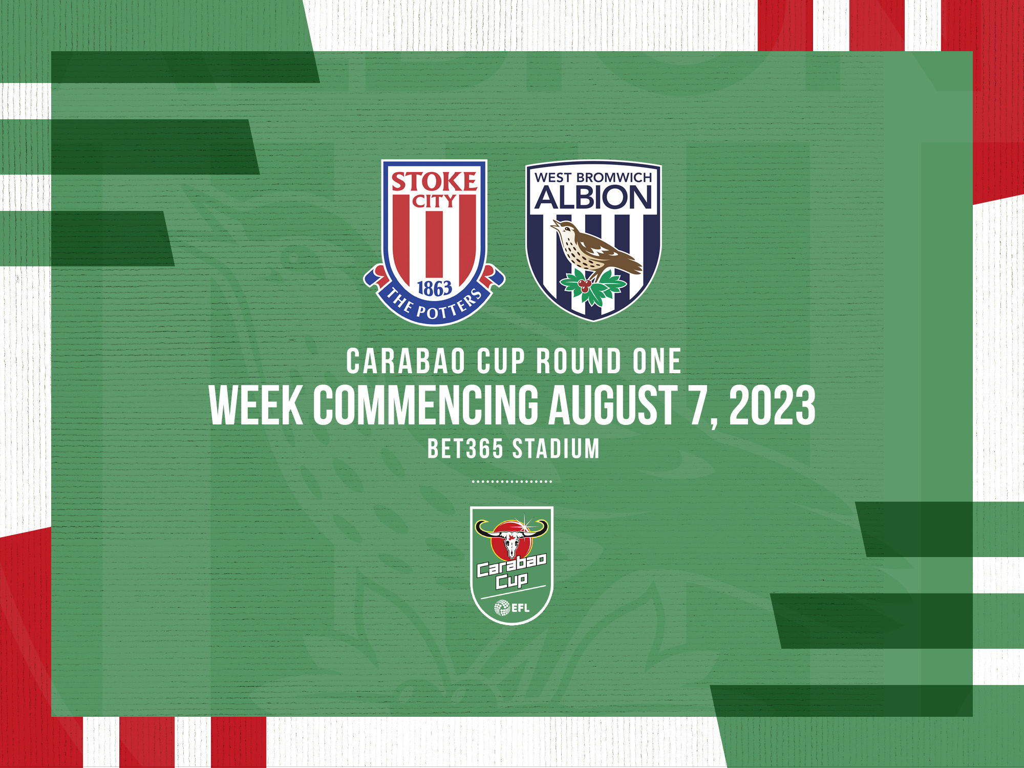 Carabao Cup Round One draw Stoke v Albion