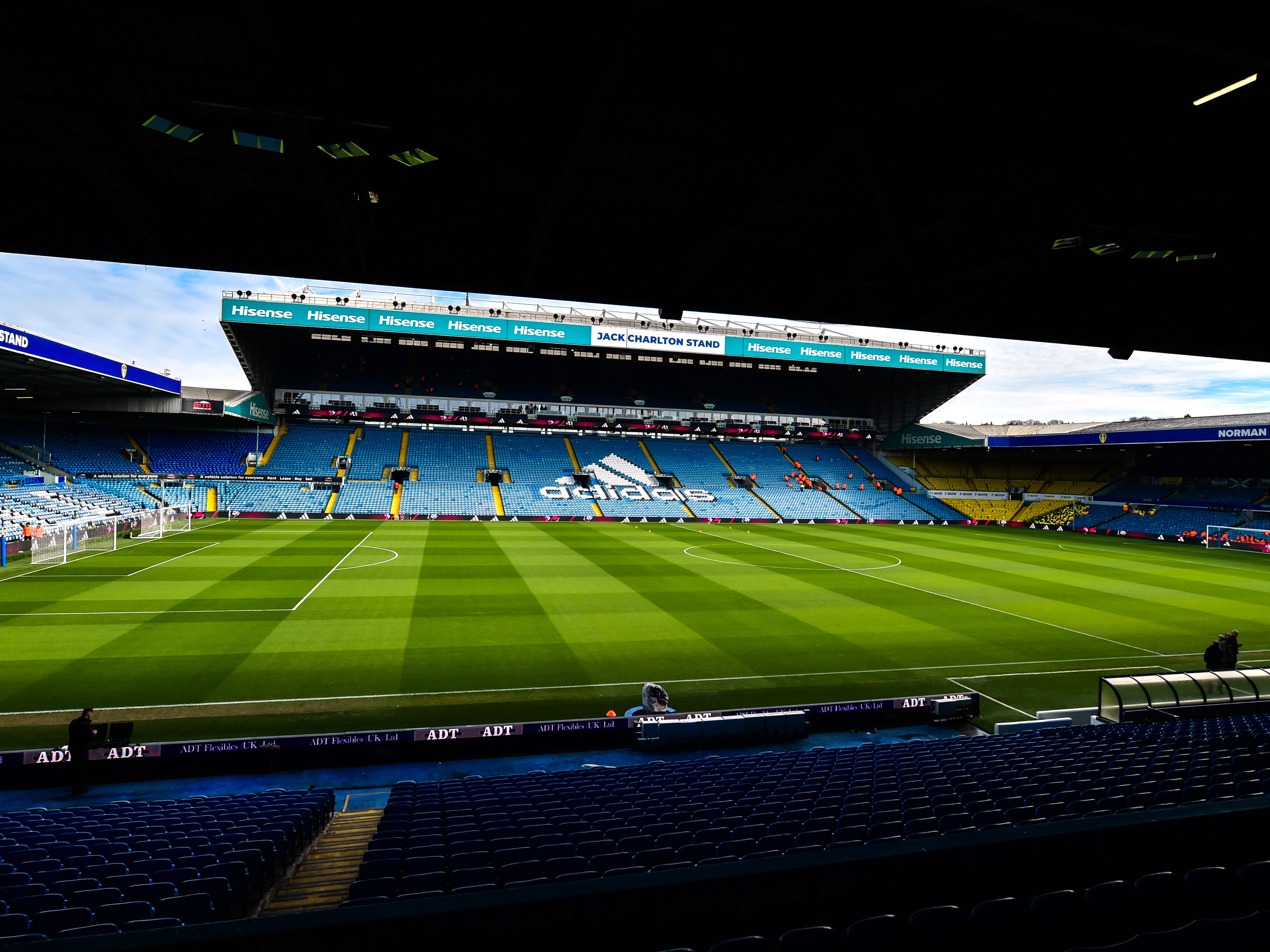 An image of Leeds United's Elland Road Stadium