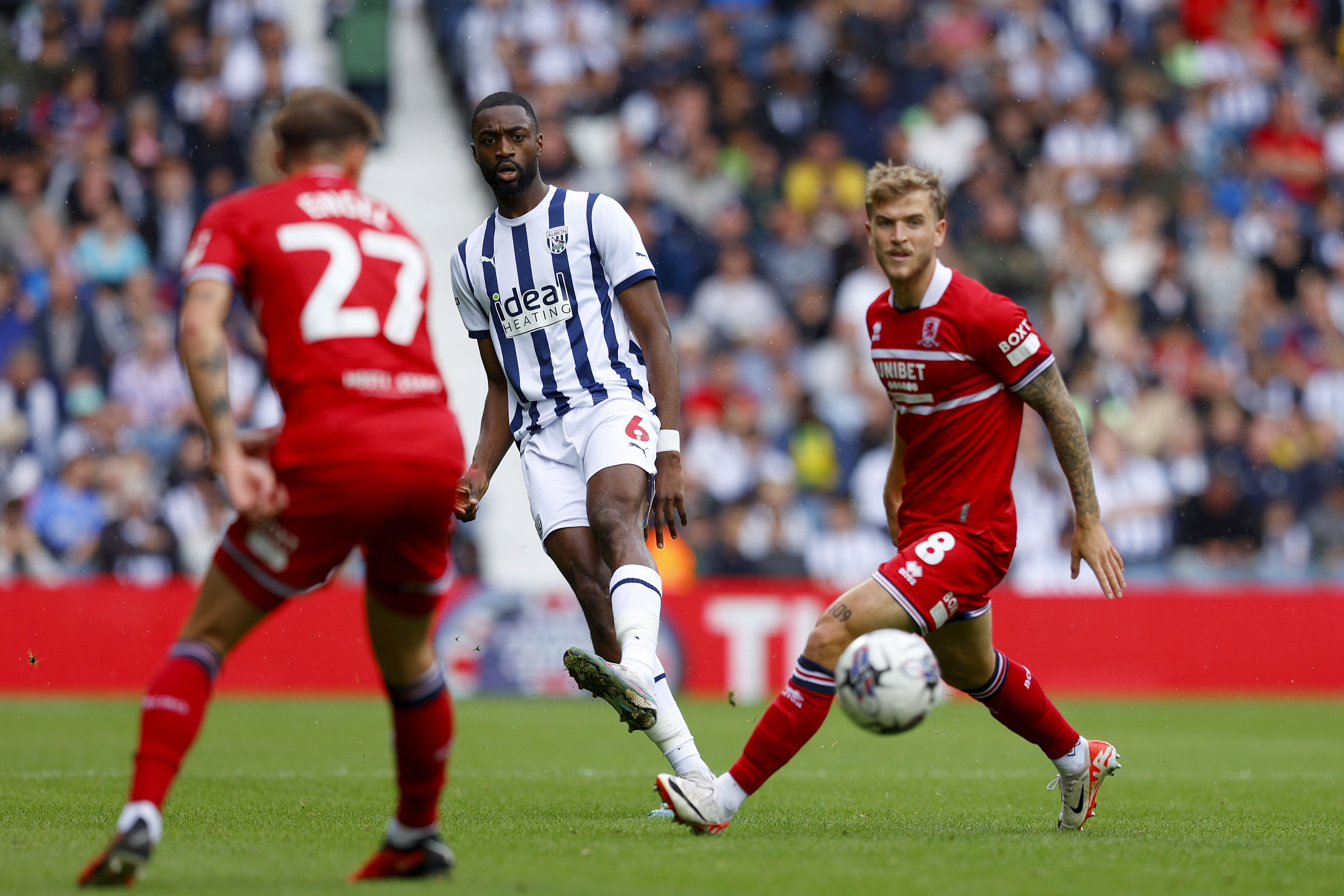 Semi Ajayi in action against Middlesbrough