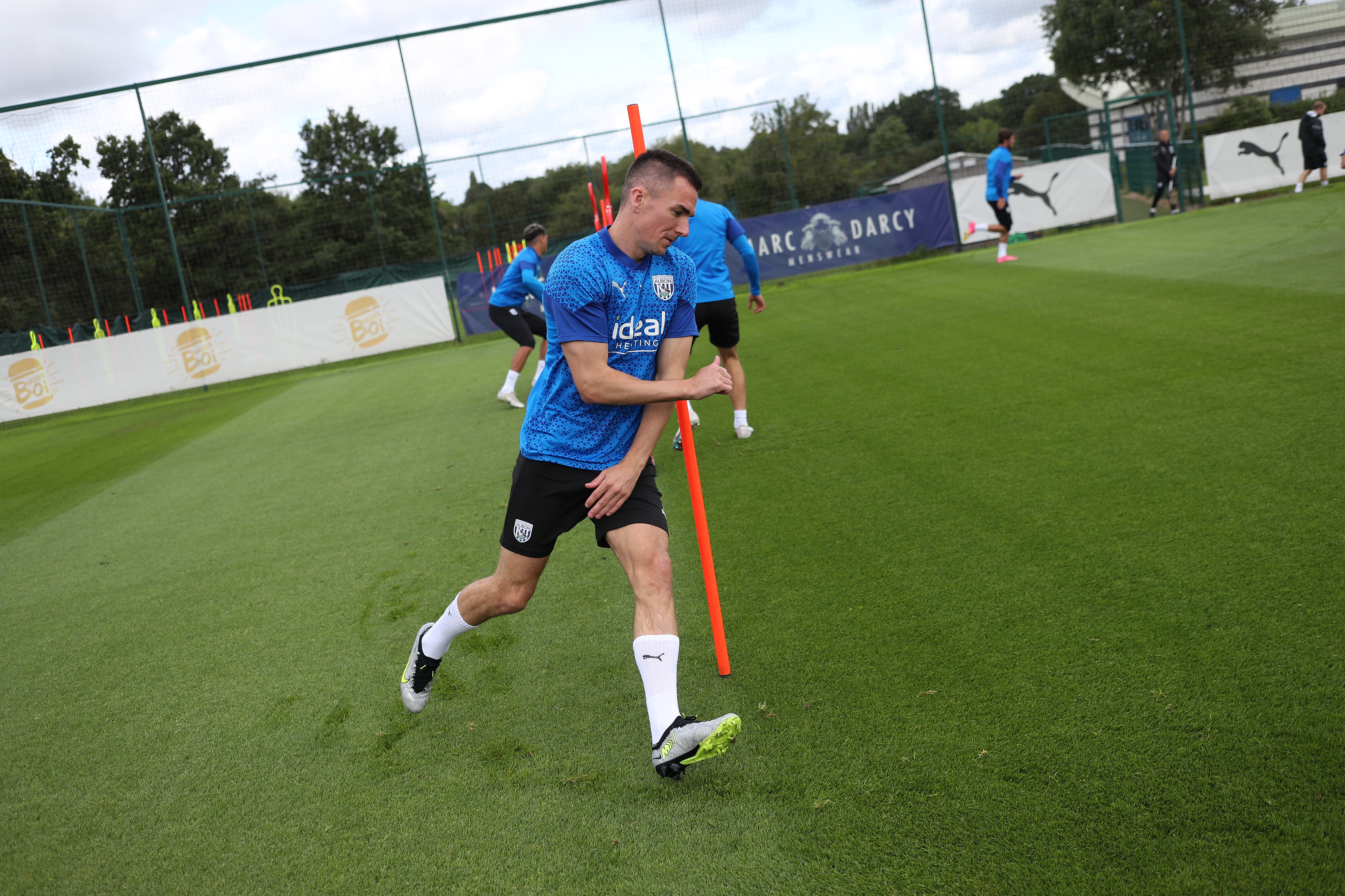 Jed Wallace in training ahead of the Blackburn game
