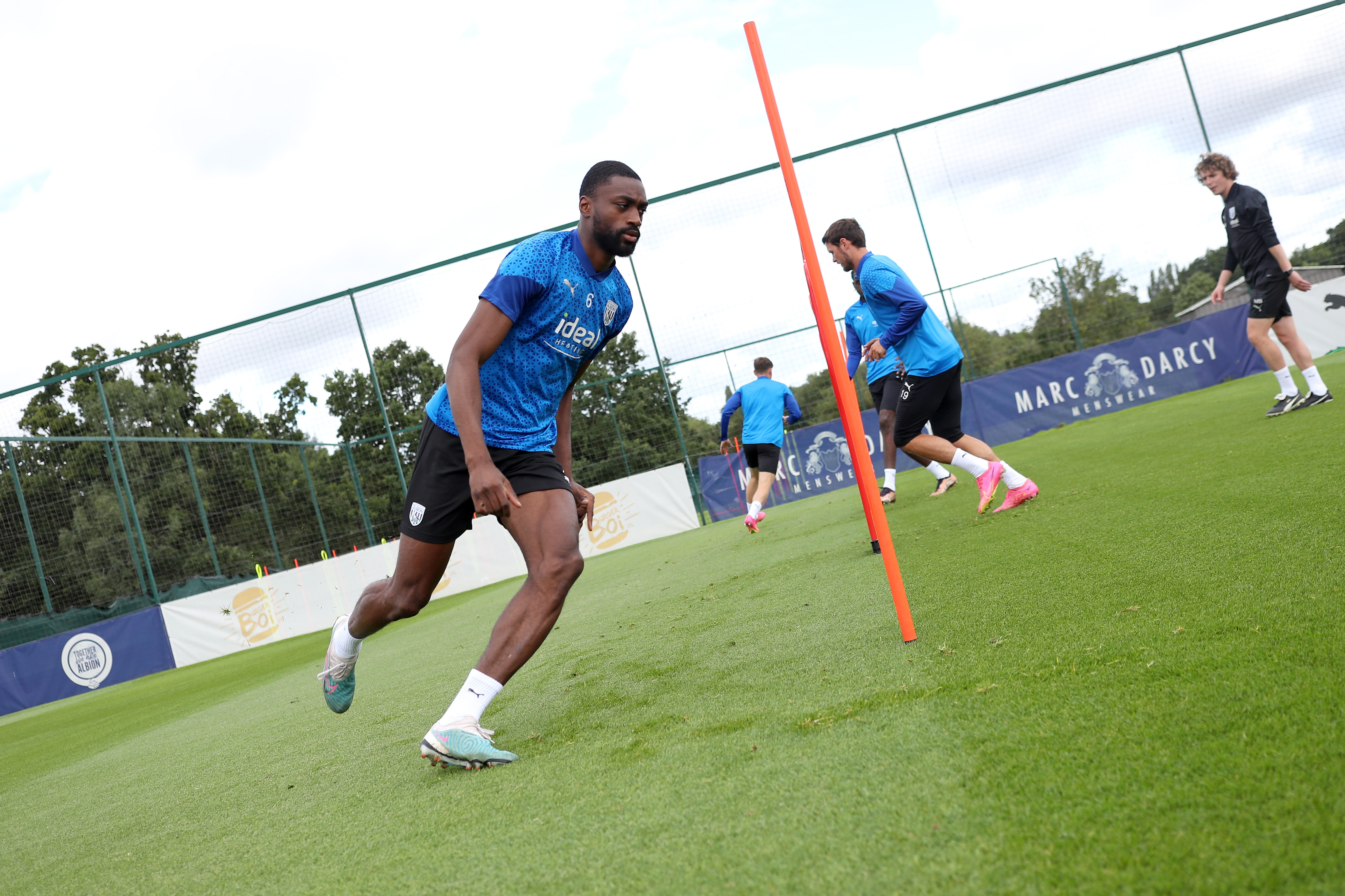 Semi Ajayi in training ahead of the Blackburn game