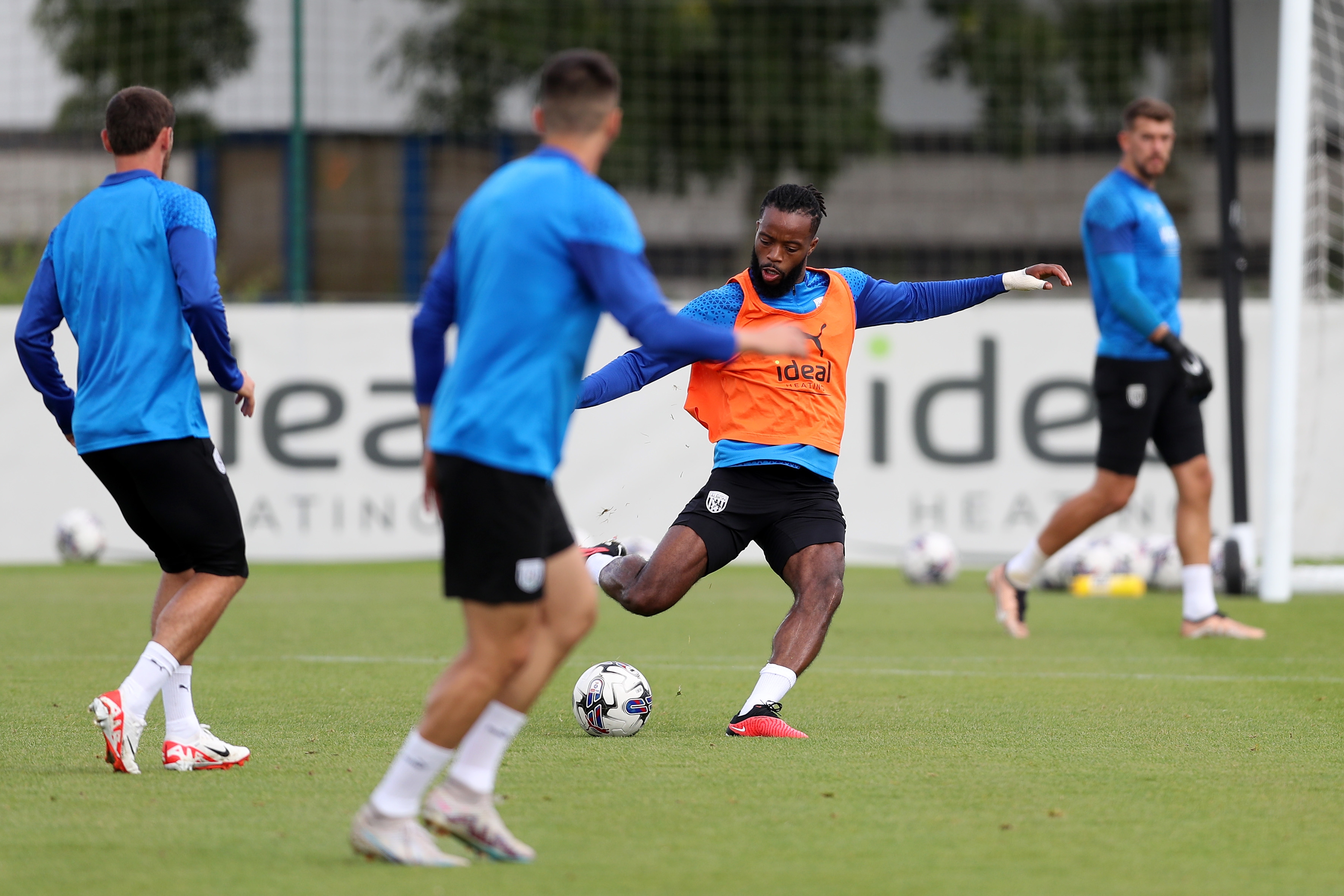 Nathaniel Chalobah on the ball in training 