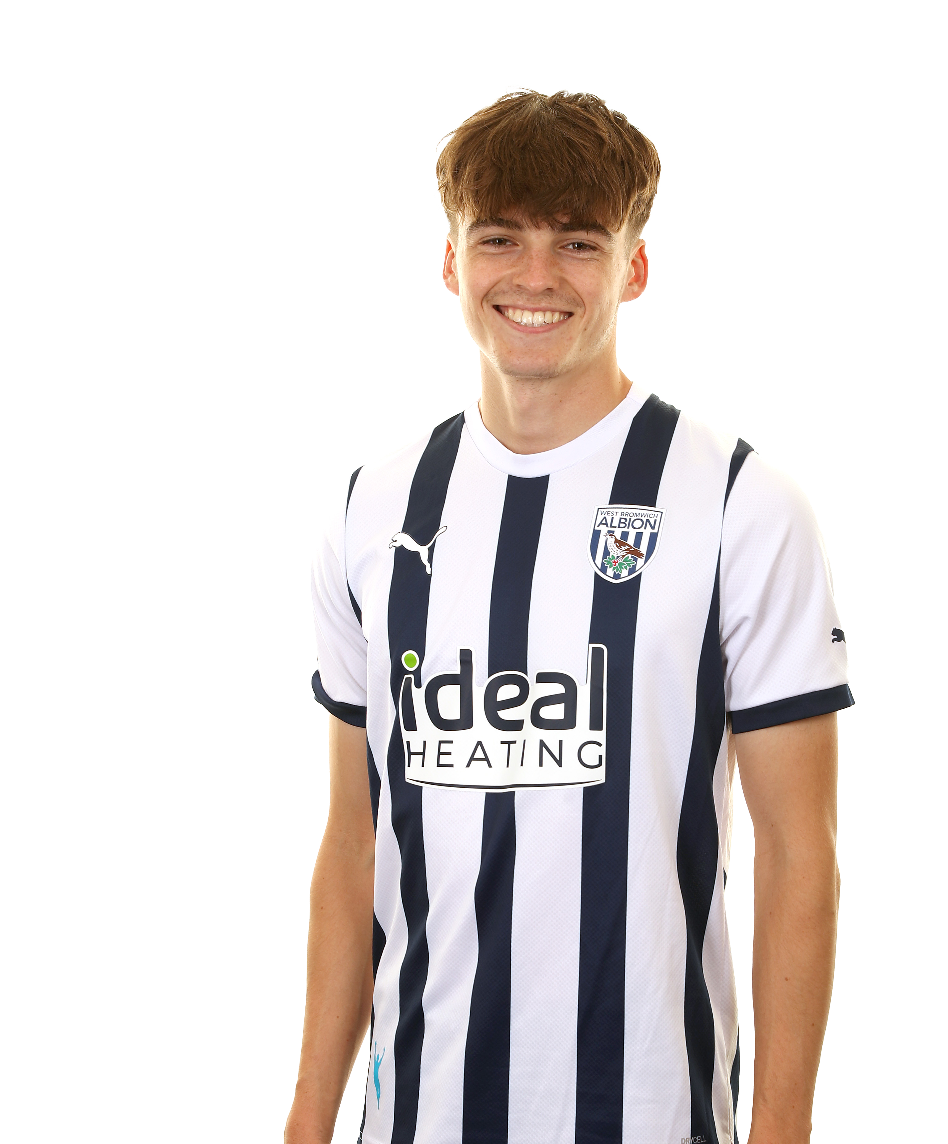 A photo headshot of Albion Under-21s player Alex Williams ahead of the 2023/24 season