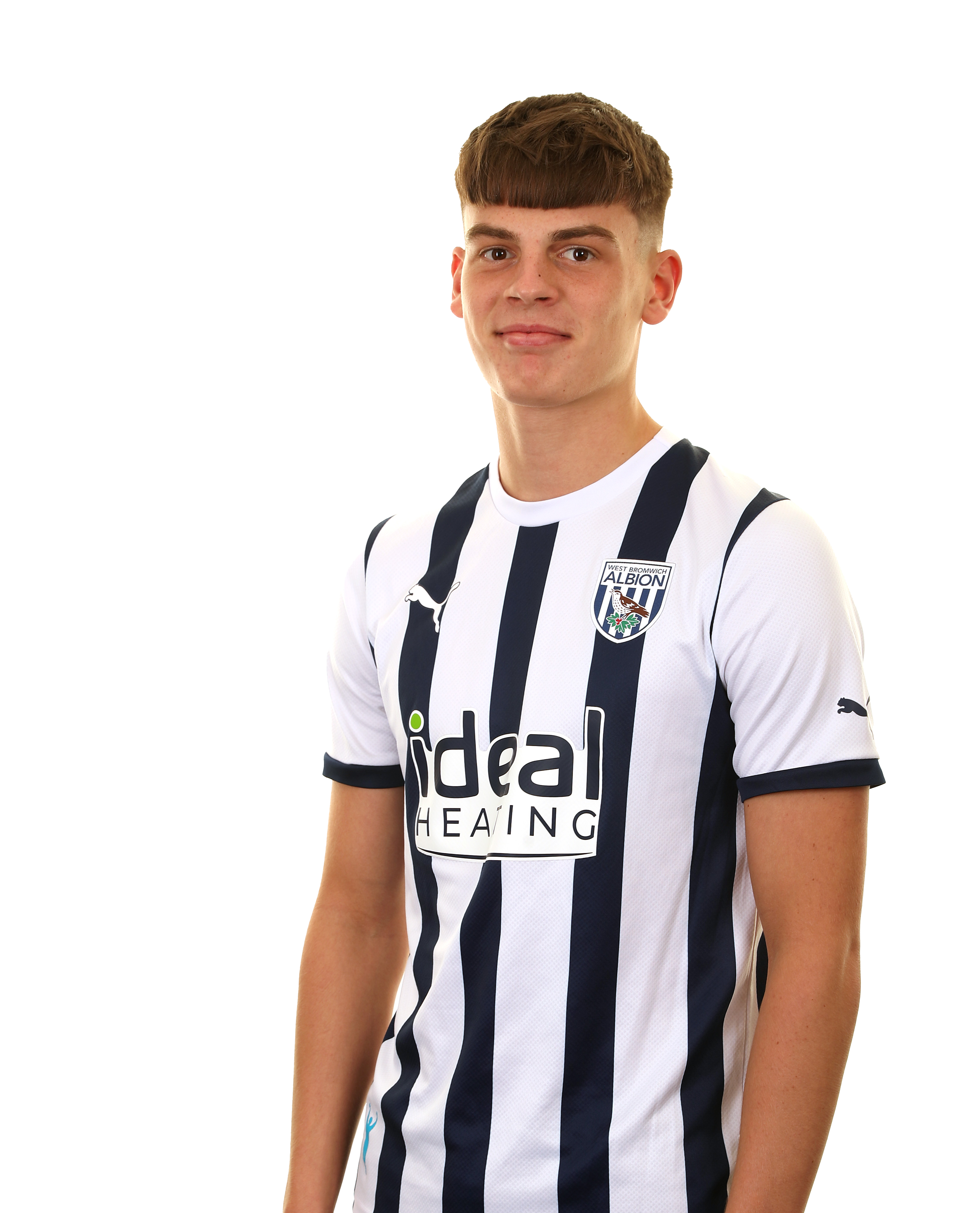 A photo headshot of Albion Under-18s player Archie Kirton ahead of the 2023/24 season