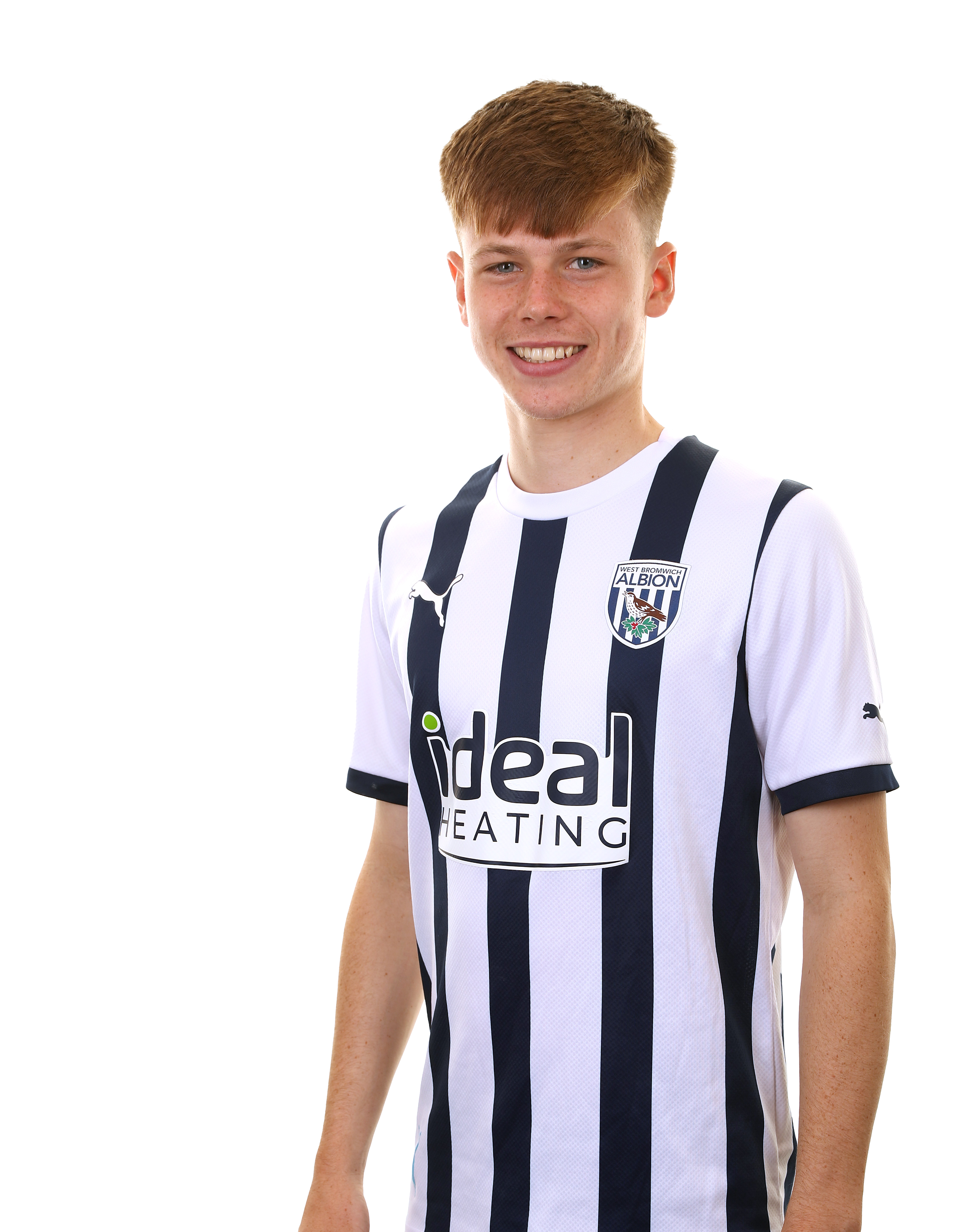 A photo headshot of Albion Under-21s player Fenton Heard ahead of the 2023/24 season