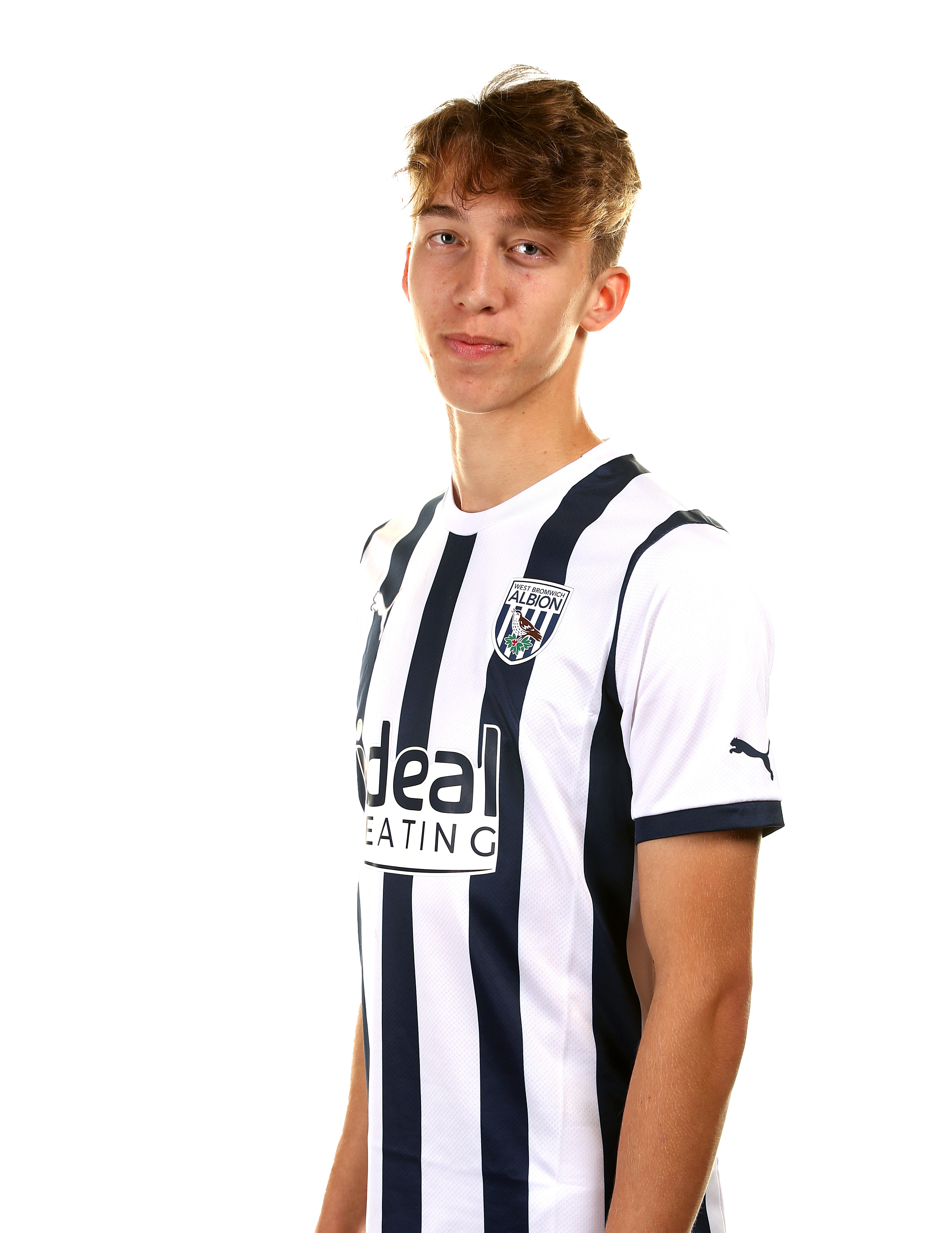 A photo of Albion midfielder Harry Whitwell ahead of the 2023/24 season