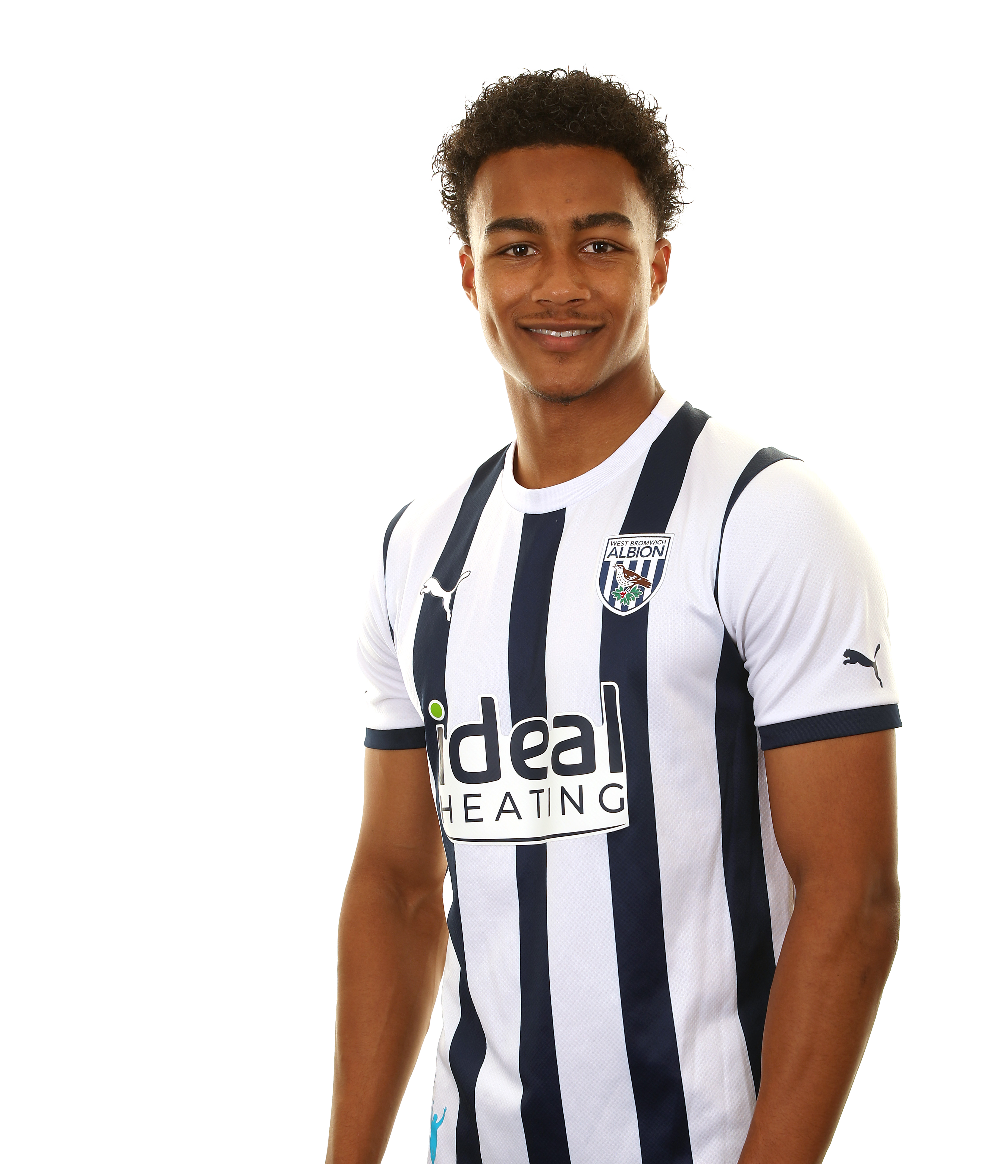 A photo headshot of Albion Under-21s player Narel Phillips ahead of the 2023/24 season