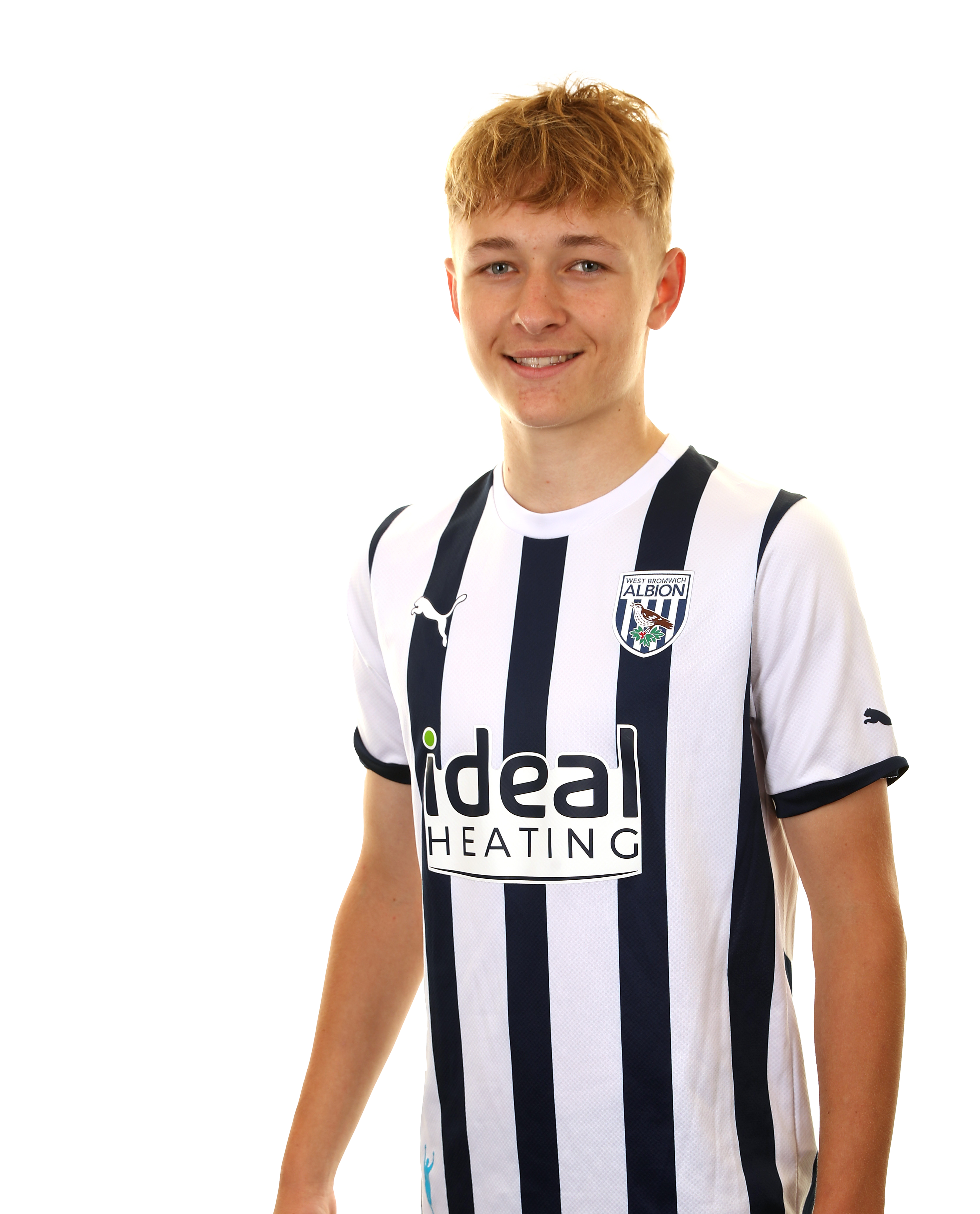 A photo headshot of Albion Under-18s player Ollie Bostock ahead of the 2023/24 season