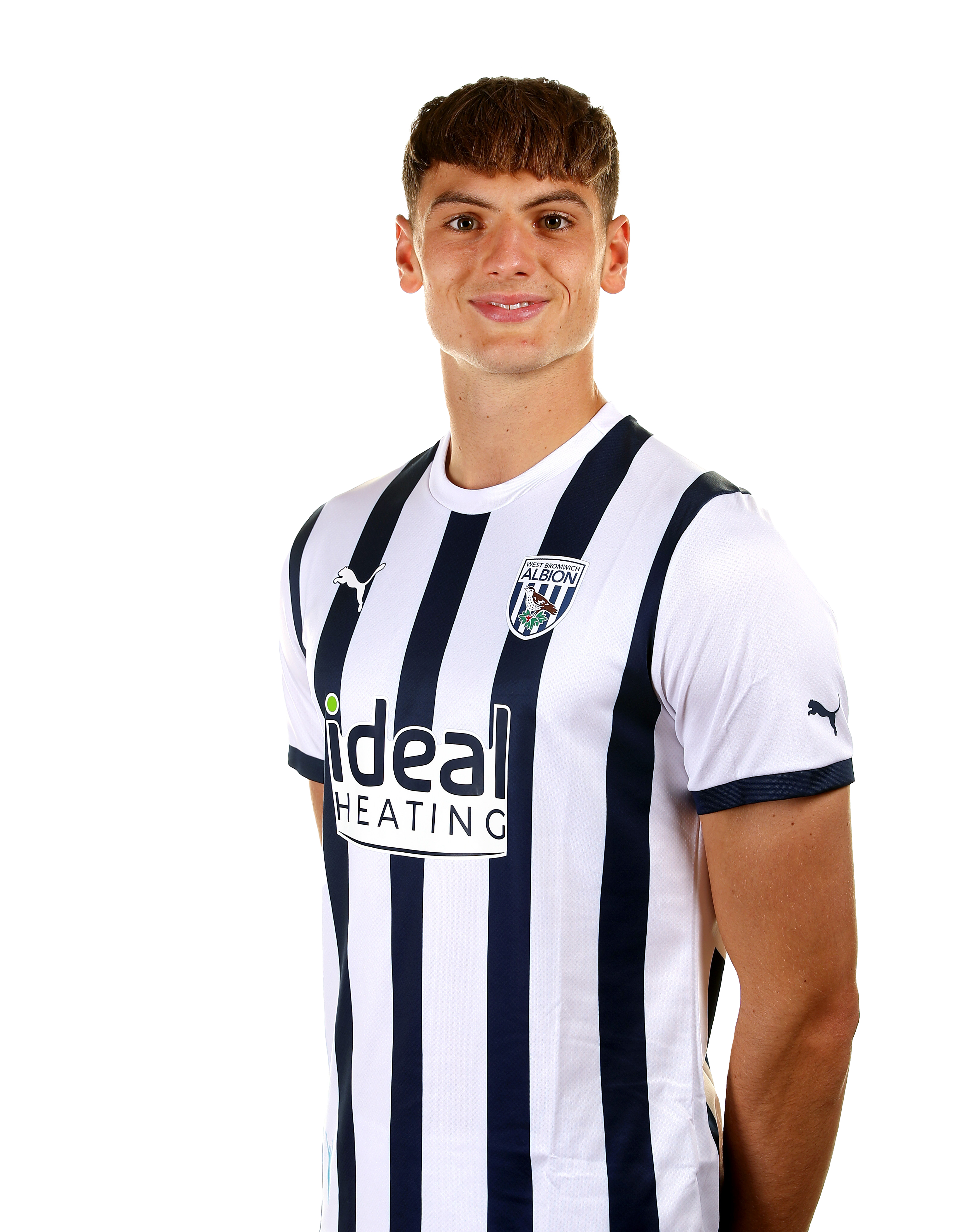A photo of Albion defender Caleb Taylor ahead of the 2023/24 season