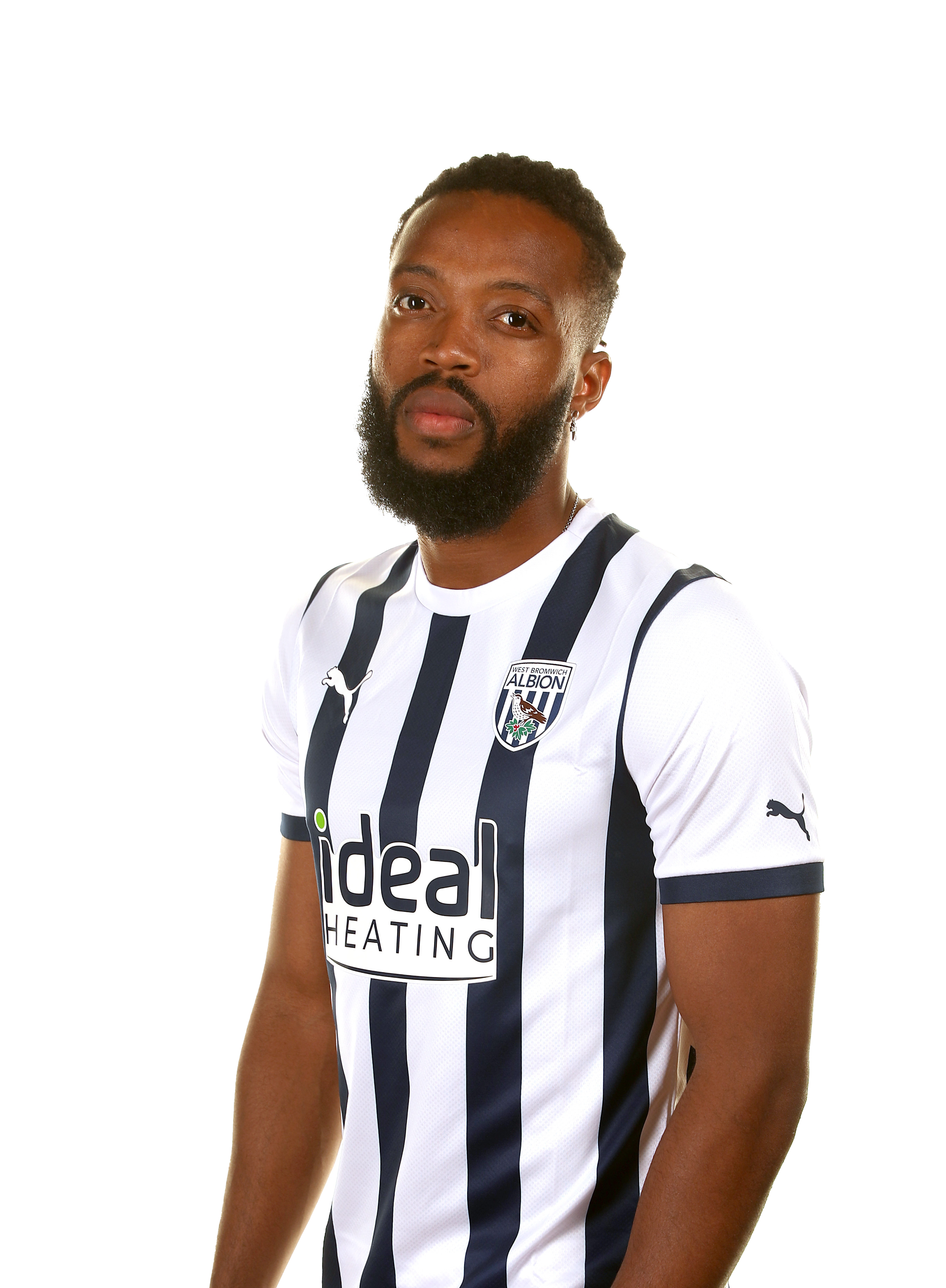 An official club photo of Albion midfielder Nathaniel Chalobah for the 2023/24 season