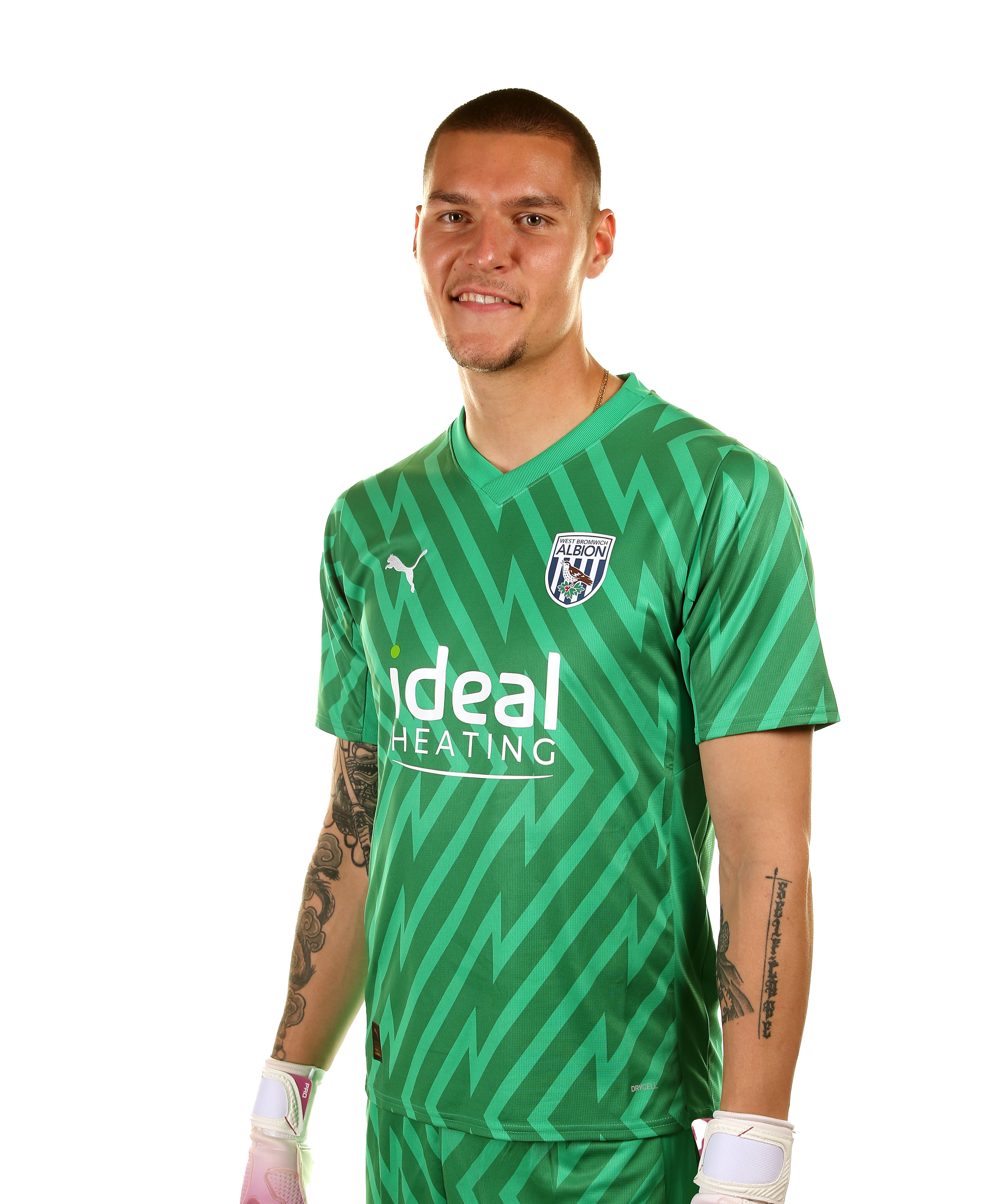 A photo of Albion keeper Ted Cann ahead of the 2023/24 season